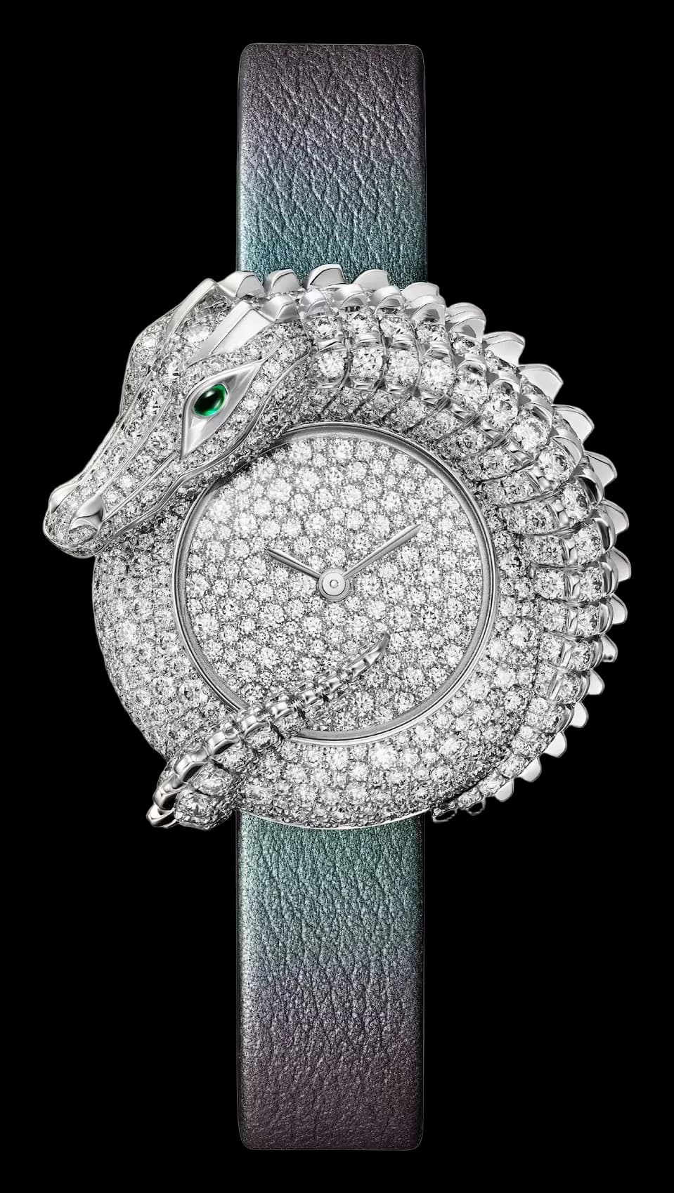 Cartier Animalière Jewelry Watch – Beyaz Altın, Zümrüt