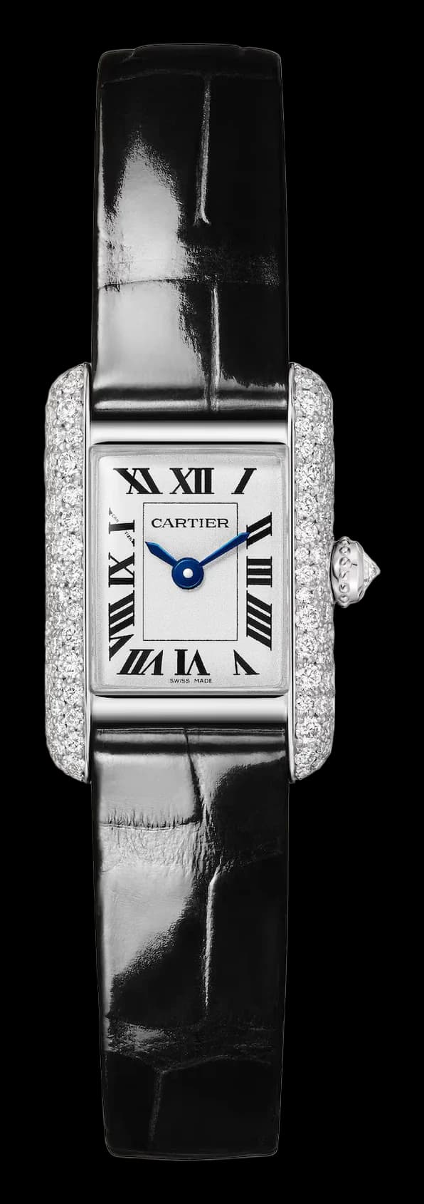 Cartier Tank Louis Cartier Mini Model – Beyaz Altın, Pırlanta