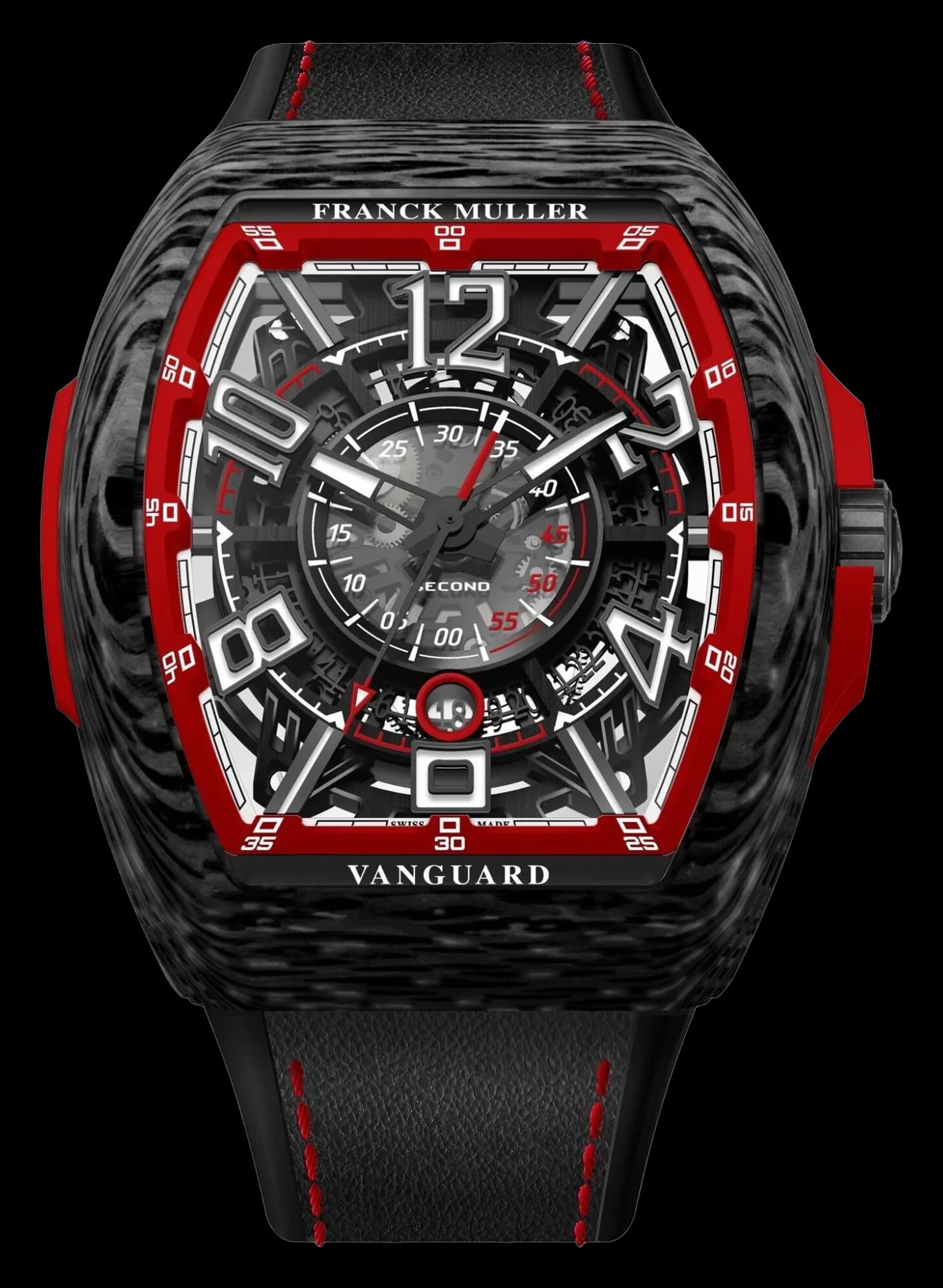 Franck Muller Vanguard Racing Skeleton – Carbon, Red