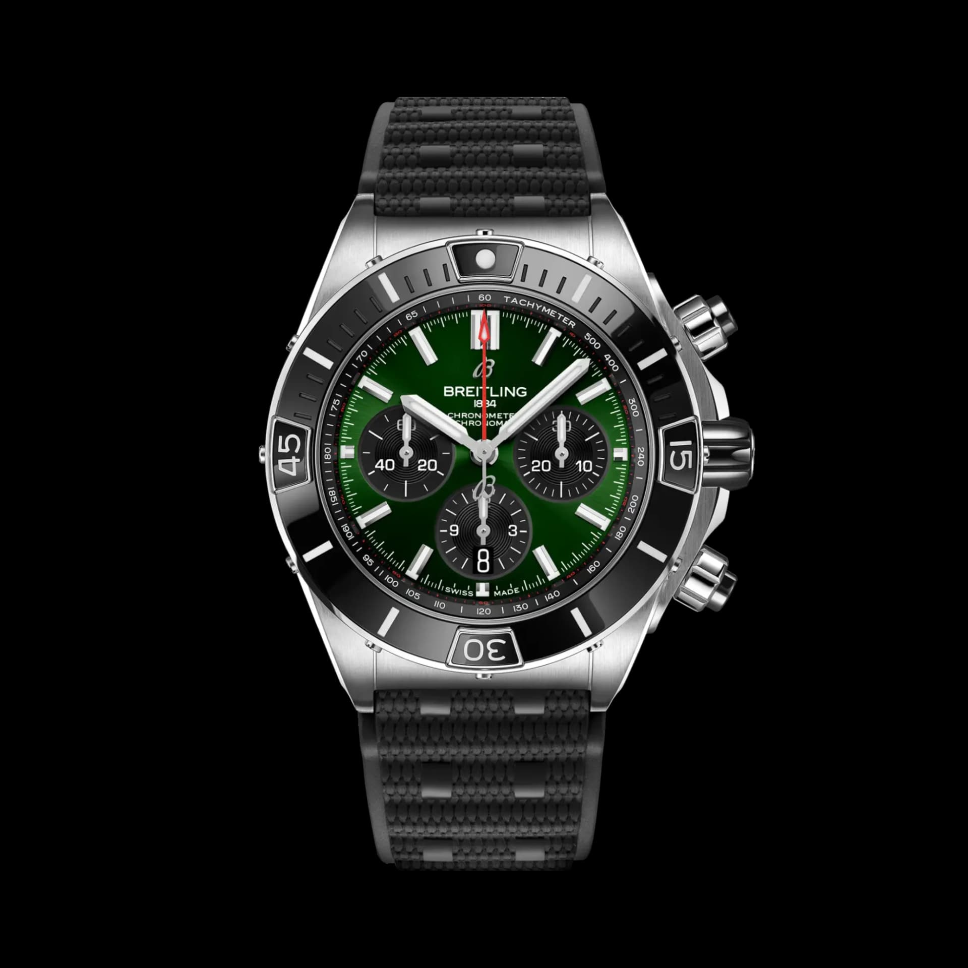 Breitling Super Chronomat B01 44 – Çelik, Yeşil Kadran