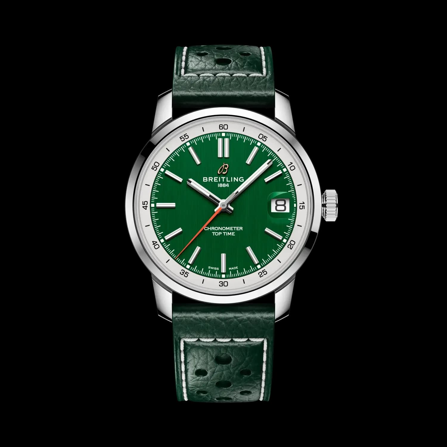 Breitling Top Time B31 – Yeşil Kadran, Yeşil Dana Derisi Kayış