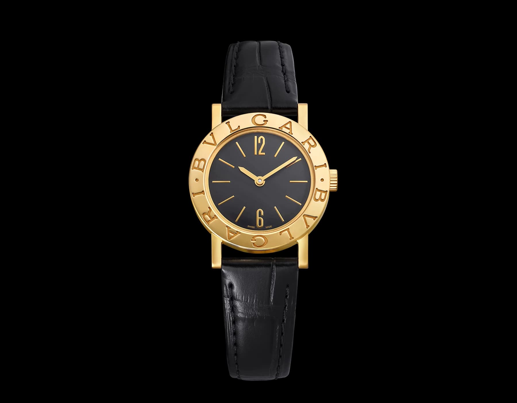 Bvlgari Bvlgari Bvlgari 26 mm – Sarı Altın, Siyah Kadran