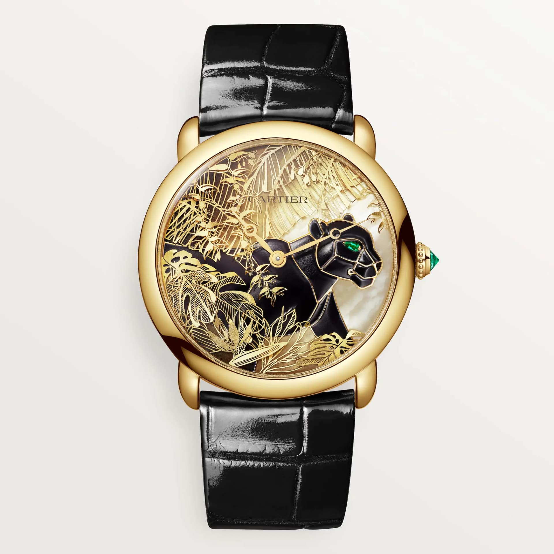 Cartier Métiers d'Art Jewelry Watch 36 mm – Sarı Altın, Lake