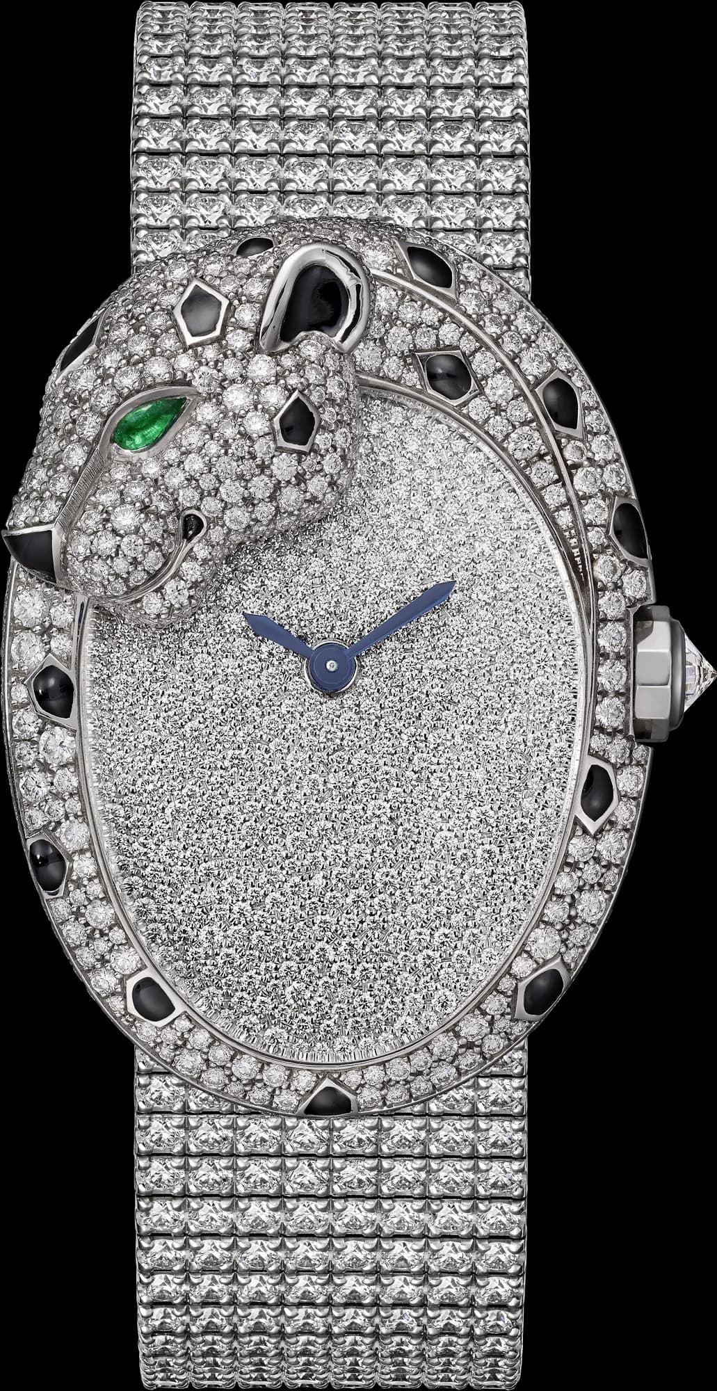 Cartier Panthère Jewelry Watch Large Model – Beyaz Altın, Pırlanta