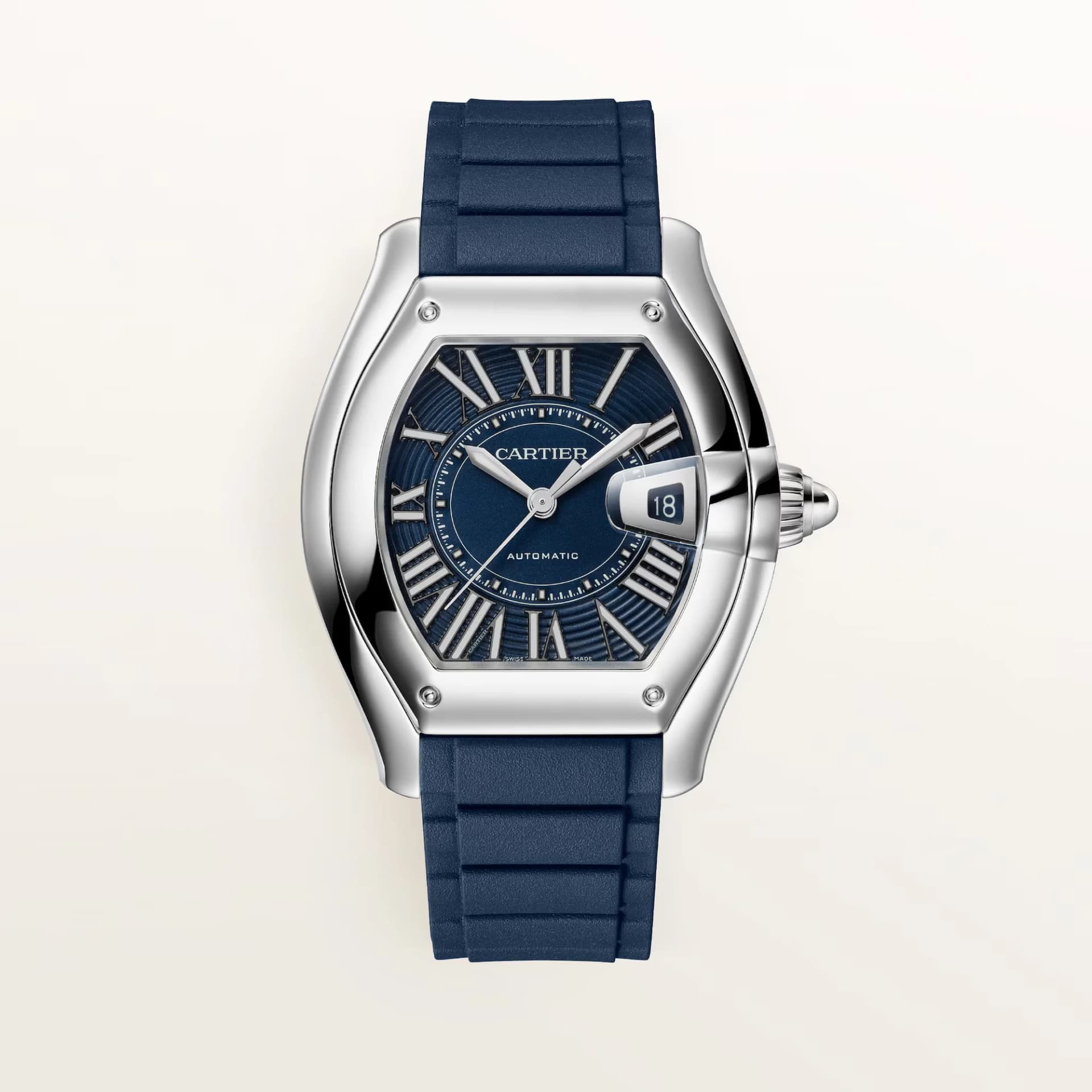 Cartier Roadster Large Model – Çelik, Mavi Kadran