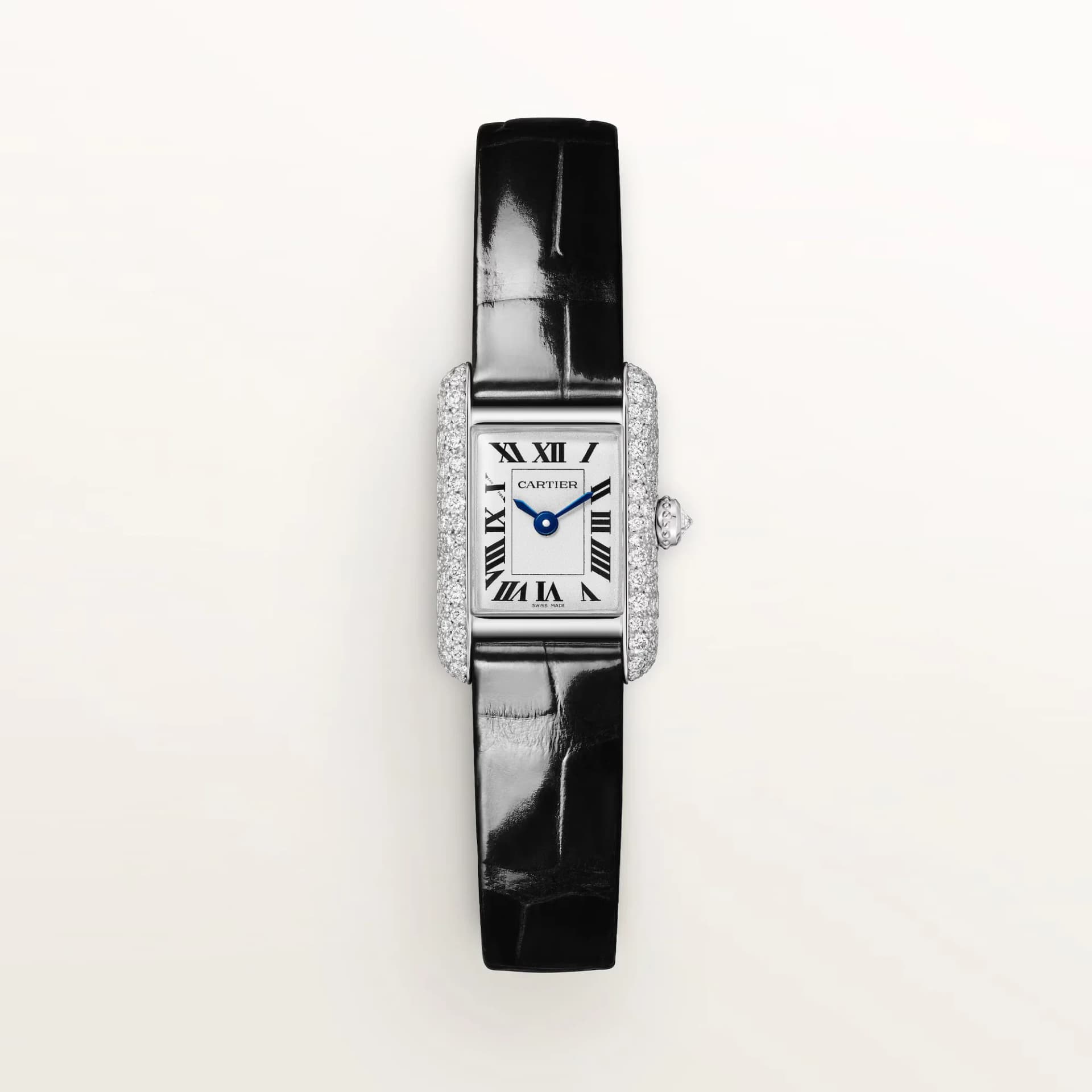 Cartier Tank Louis Cartier Mini Model – Beyaz Altın, Pırlanta