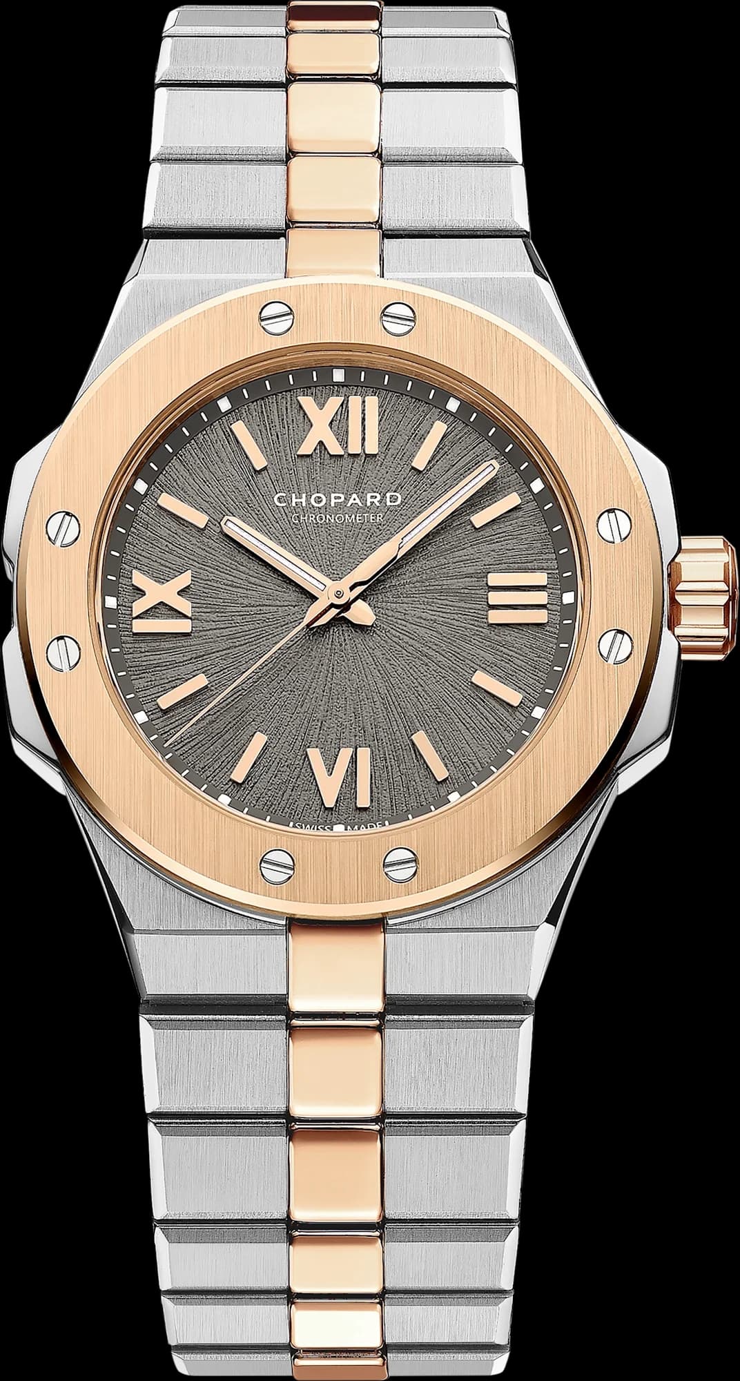 Chopard Alpine Eagle 33 – Çelik ve Pembe Altın, Gri Kadran