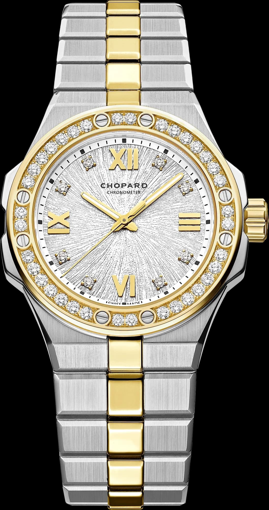 Chopard Alpine Eagle 33 – Çelik ve Sarı Altın, Gri Kadran
