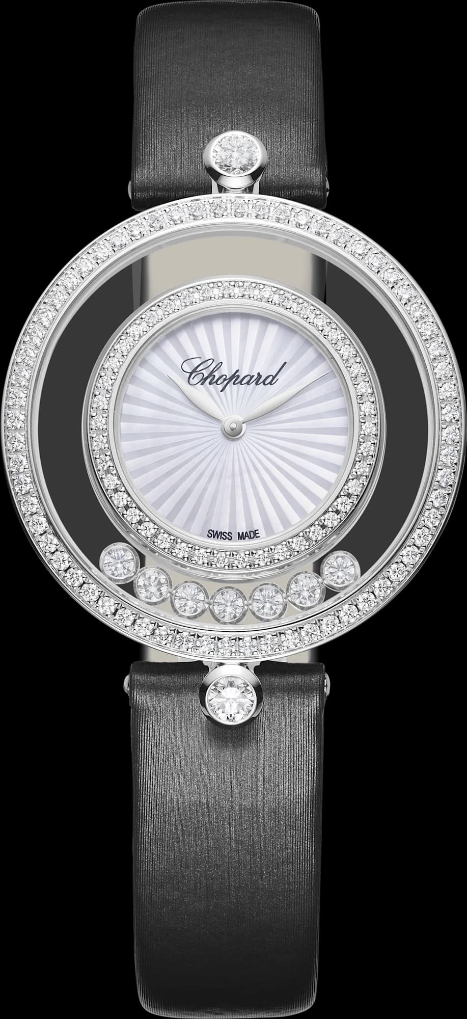 Chopard Happy Diamonds Icons 32 mm – Beyaz Altın, Sedef Kadran