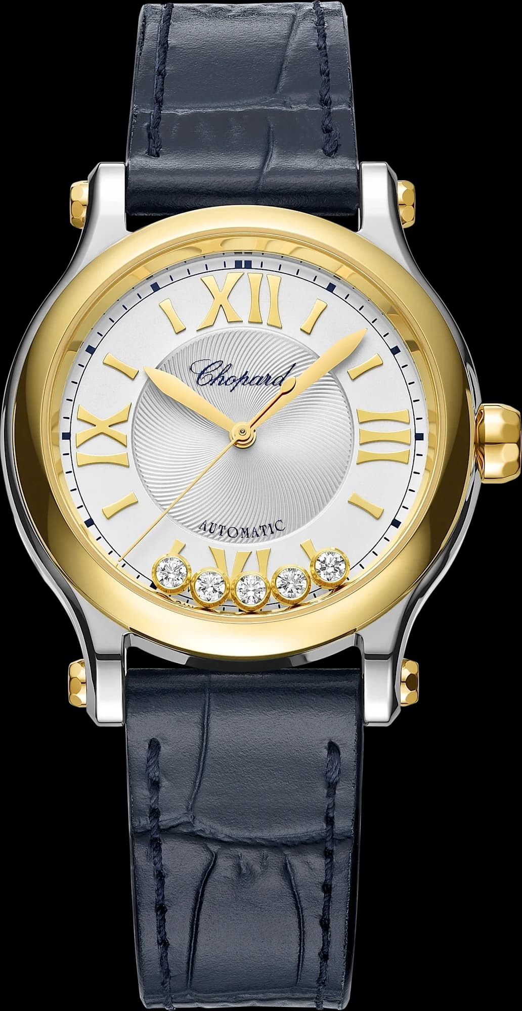 Chopard Happy Sport 33 mm – Çelik ve Sarı Altın, Gümüş Kadran