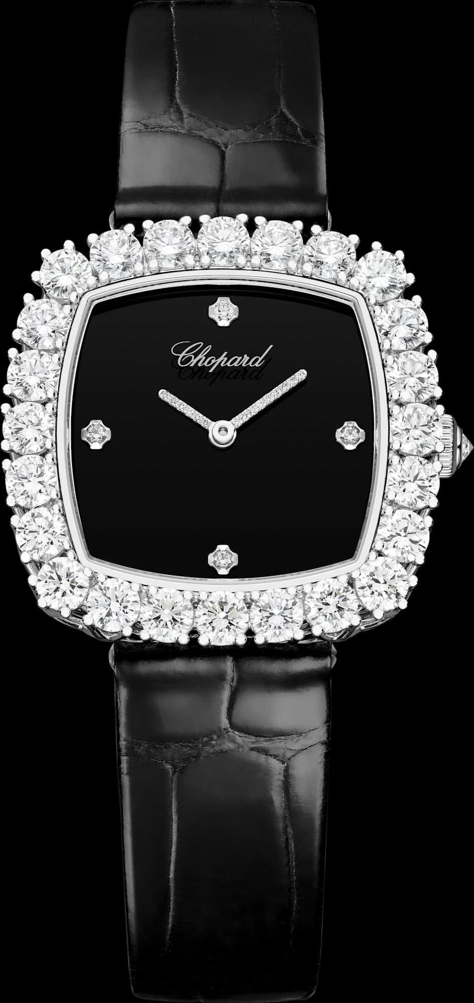 Chopard L'Heure du Diamant 30.5 mm – Beyaz Altın, Oniks Kadran