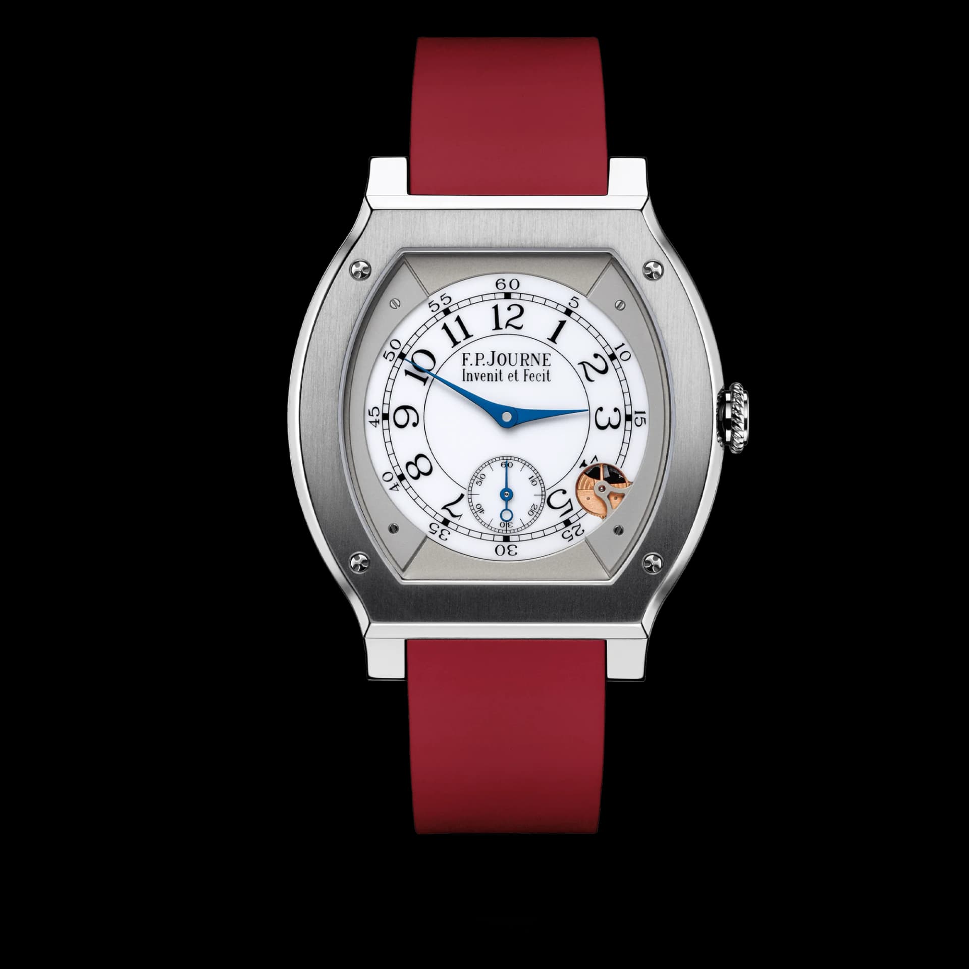 F.P. Journe Élégante 48 mm Titanium – Kırmızı Kayış