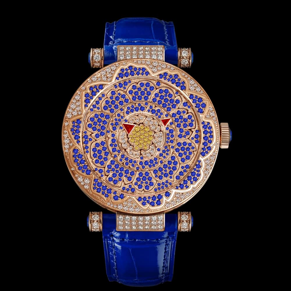 Franck Muller Double Mystery Peony – Light Blue