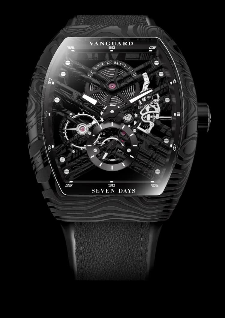 Franck Muller Vanguard Damascus Steel Skeleton V 45 S6 SQT DAMAS NR (NR)
