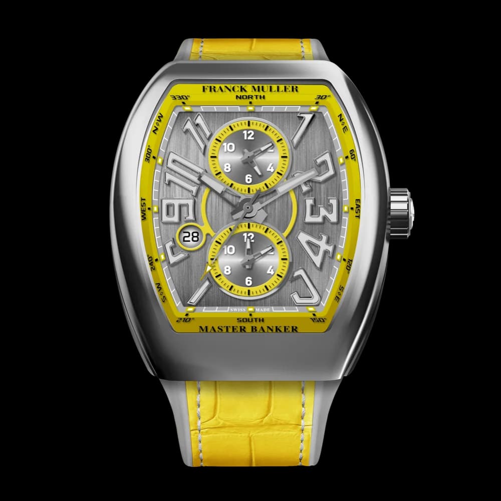 Franck Muller Vanguard Master Banker – White Gold, Yellow