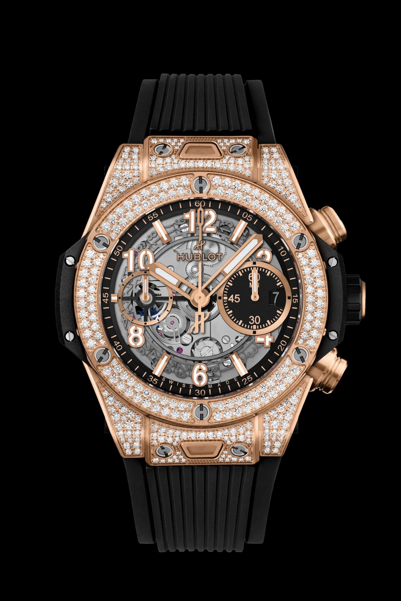 Hublot Big Bang Unico King Gold Pavé 42 mm