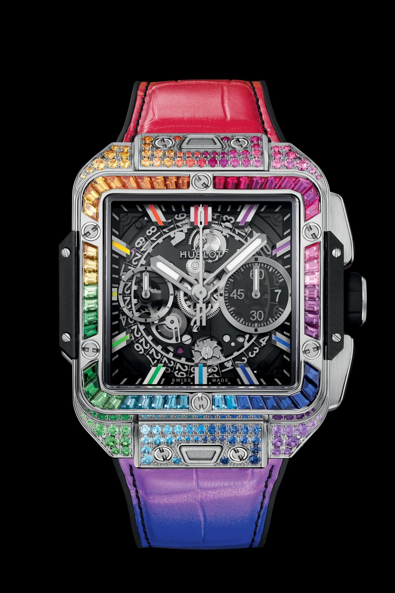 Hublot Square Bang Unico Titanium Rainbow 42 mm