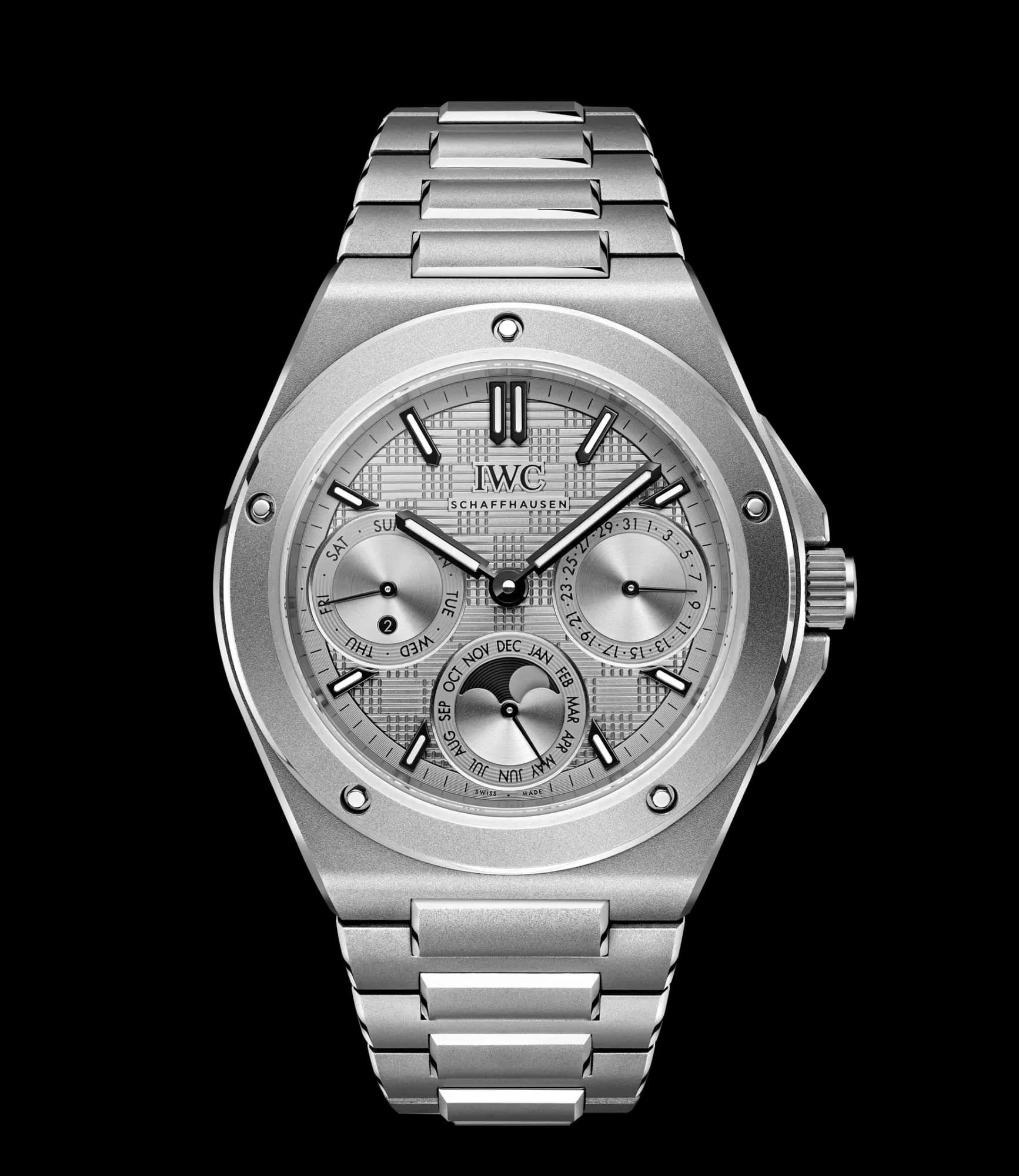 IWC Schaffhausen Ingenieur Perpetual Calendar 41 – Titanyum, Gri Kadran