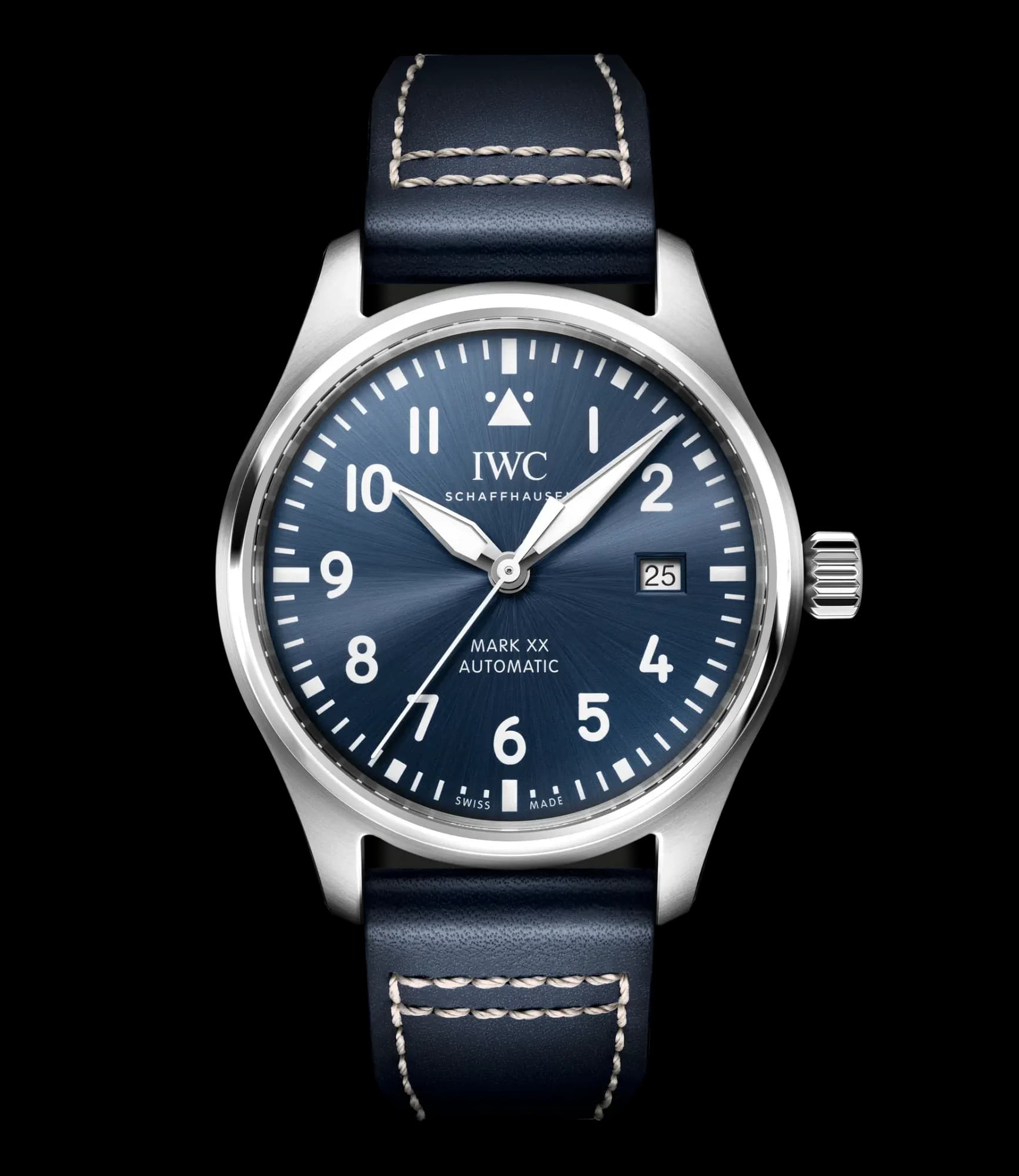 IWC Schaffhausen Pilot's Watch Mark XX – Mavi Kadran, Mavi Deri Kayış