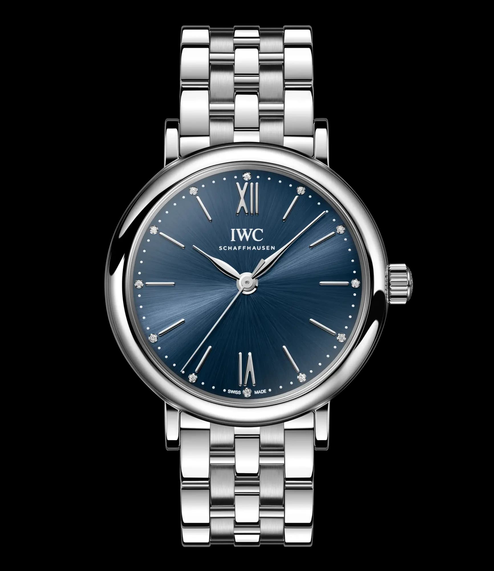 IWC Schaffhausen Portofino Automatic 34 – Çelik, Mavi Kadran