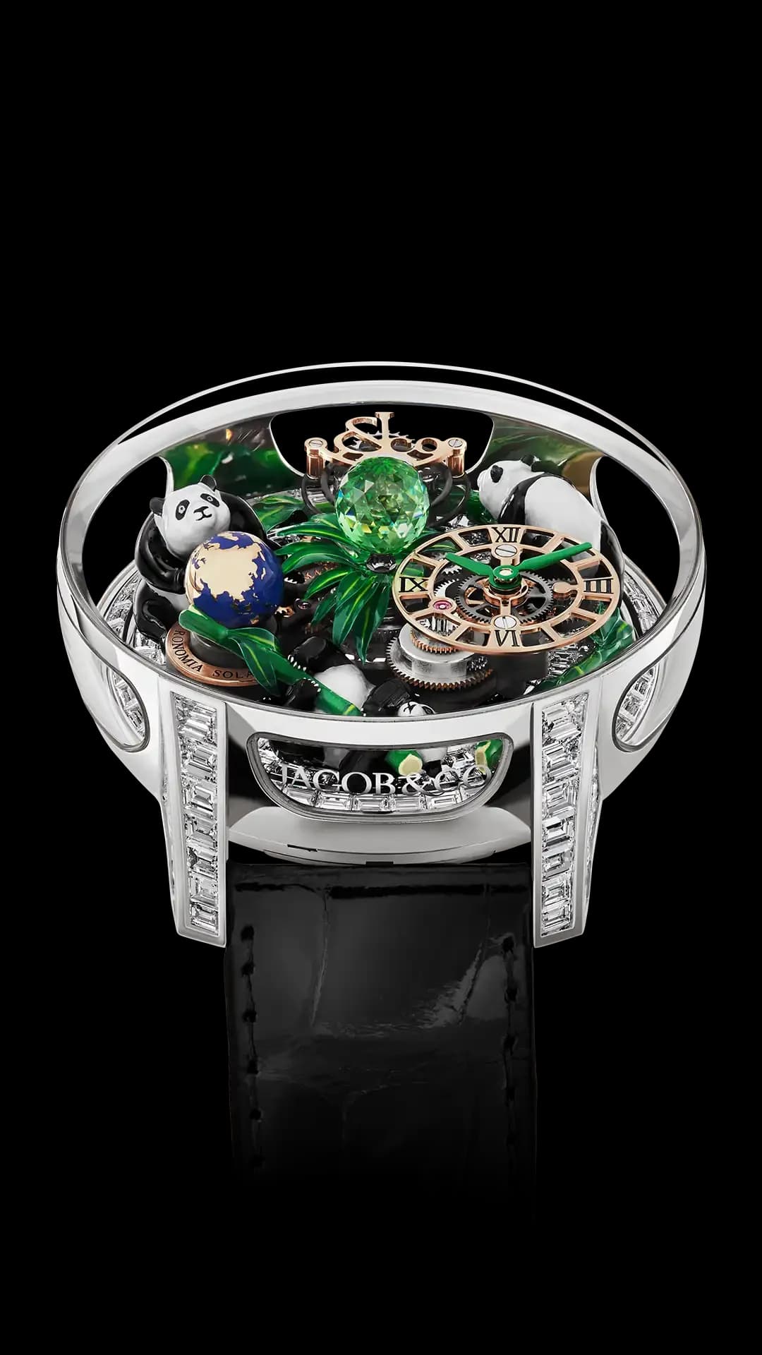 Jacob & Co. Astronomia Art – Panda (White Gold, Baguette)