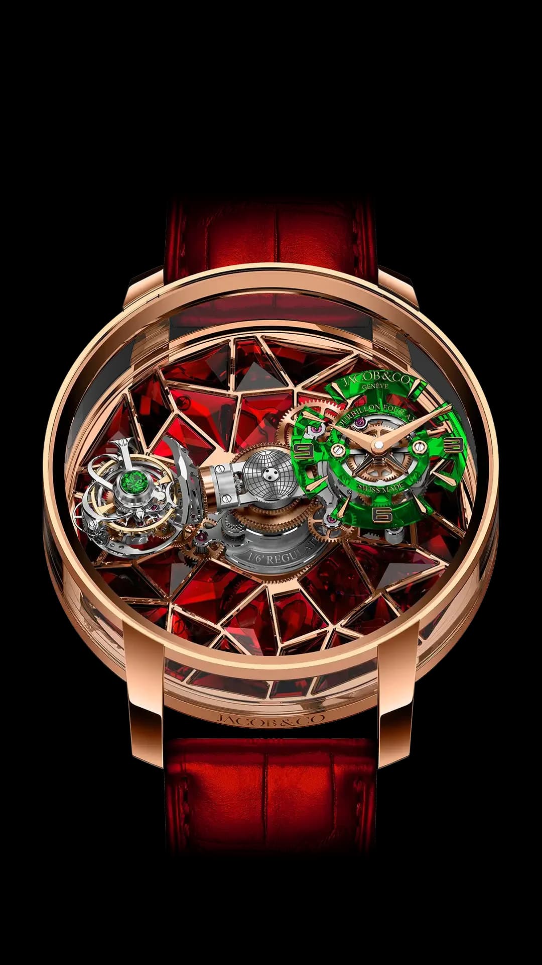 Jacob & Co. Astronomia Four-Axis Tourbillon – Rose Gold (Red)