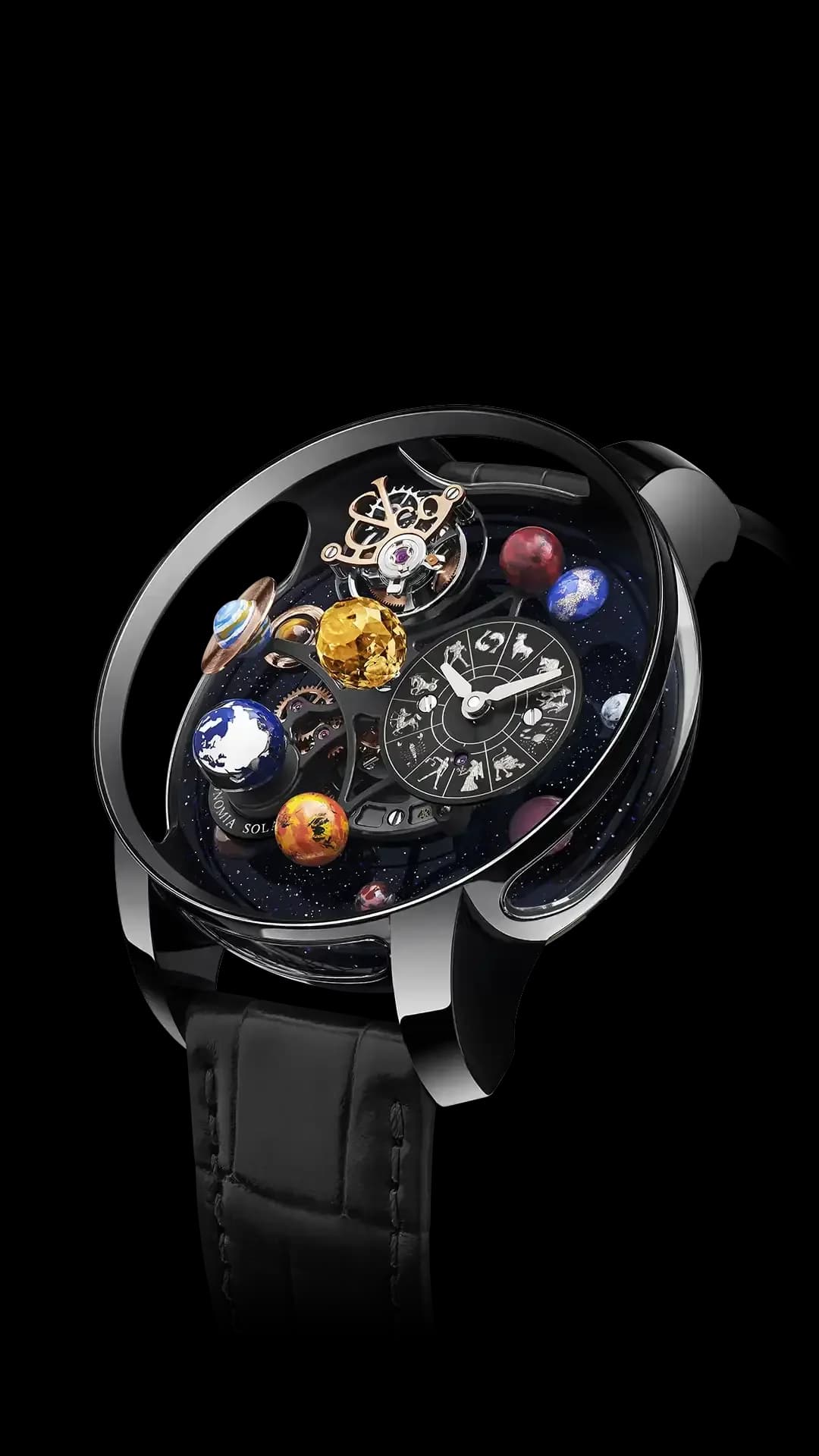 Jacob & Co. Astronomia Solar Zodiac – Full Black DLC Titanium