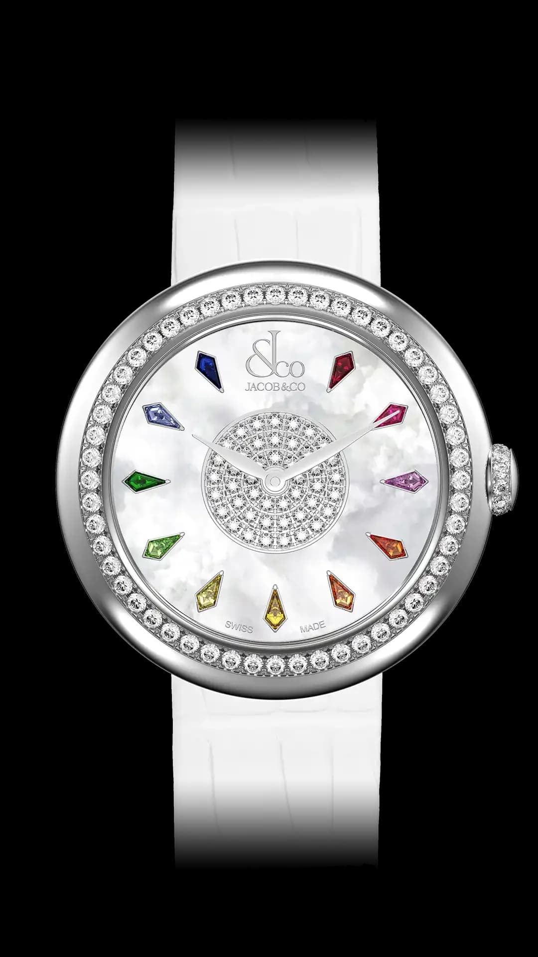 Jacob & Co. Brilliant – Rainbow Sapphires in Stainless Steel
