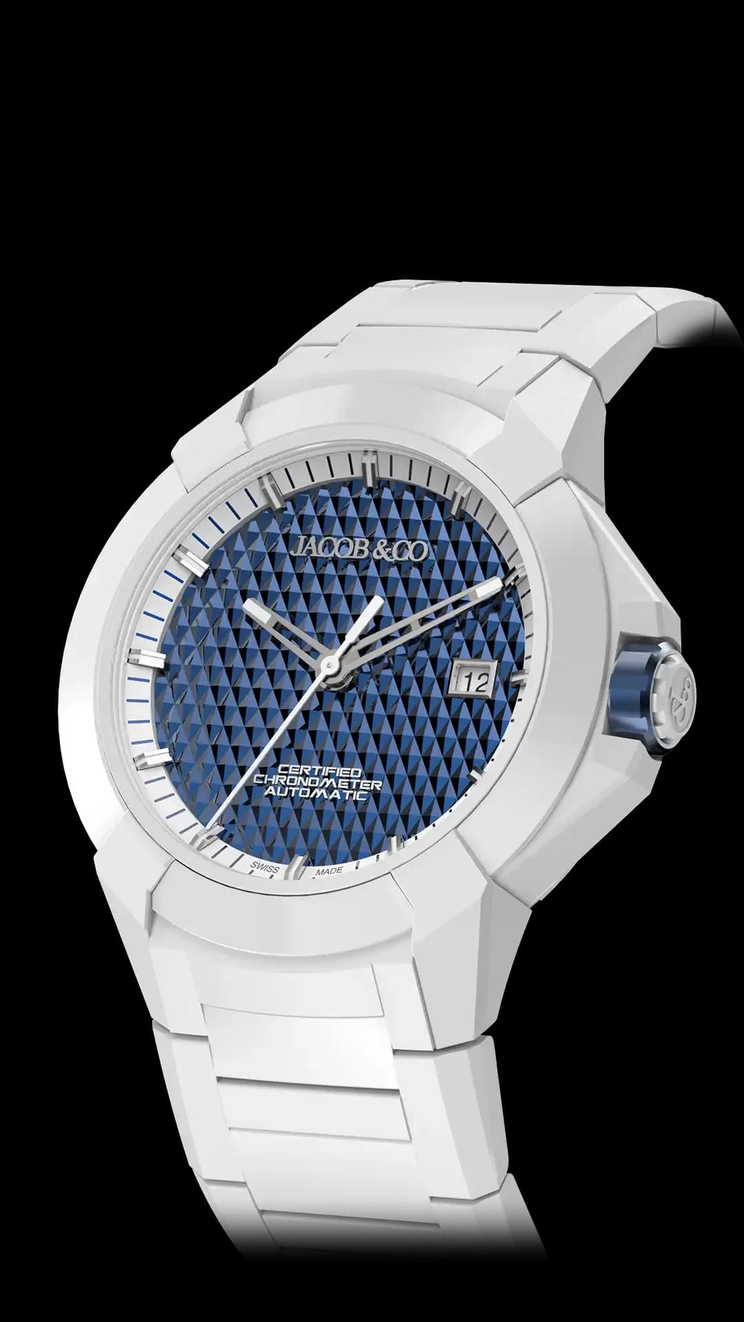Jacob & Co. Epic X Sport – Blue with White Bracelet