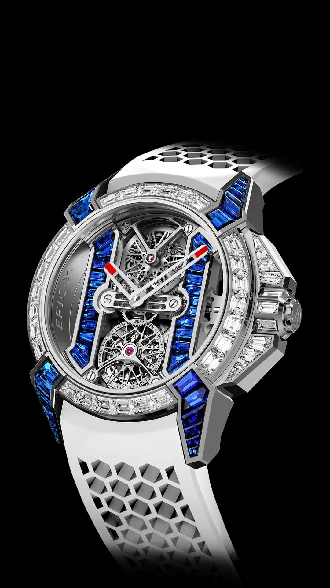 Jacob & Co. Epic X Tourbillon Baguette – Blue Sapphires