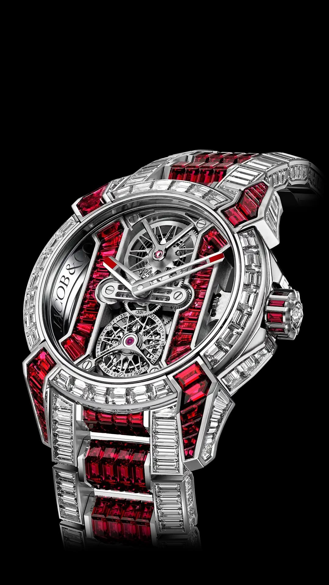 Jacob & Co. Epic X Tourbillon Baguette – Diamonds & Rubies
