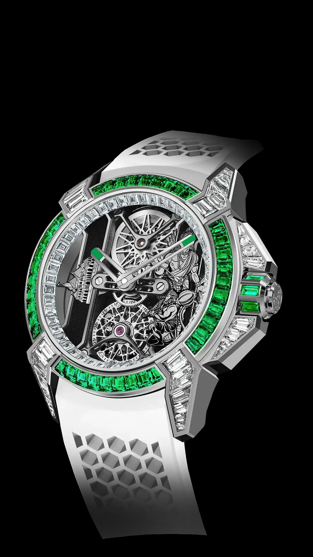 Jacob & Co. Epic X Tourbillon Baguette – Sandawana Emeralds