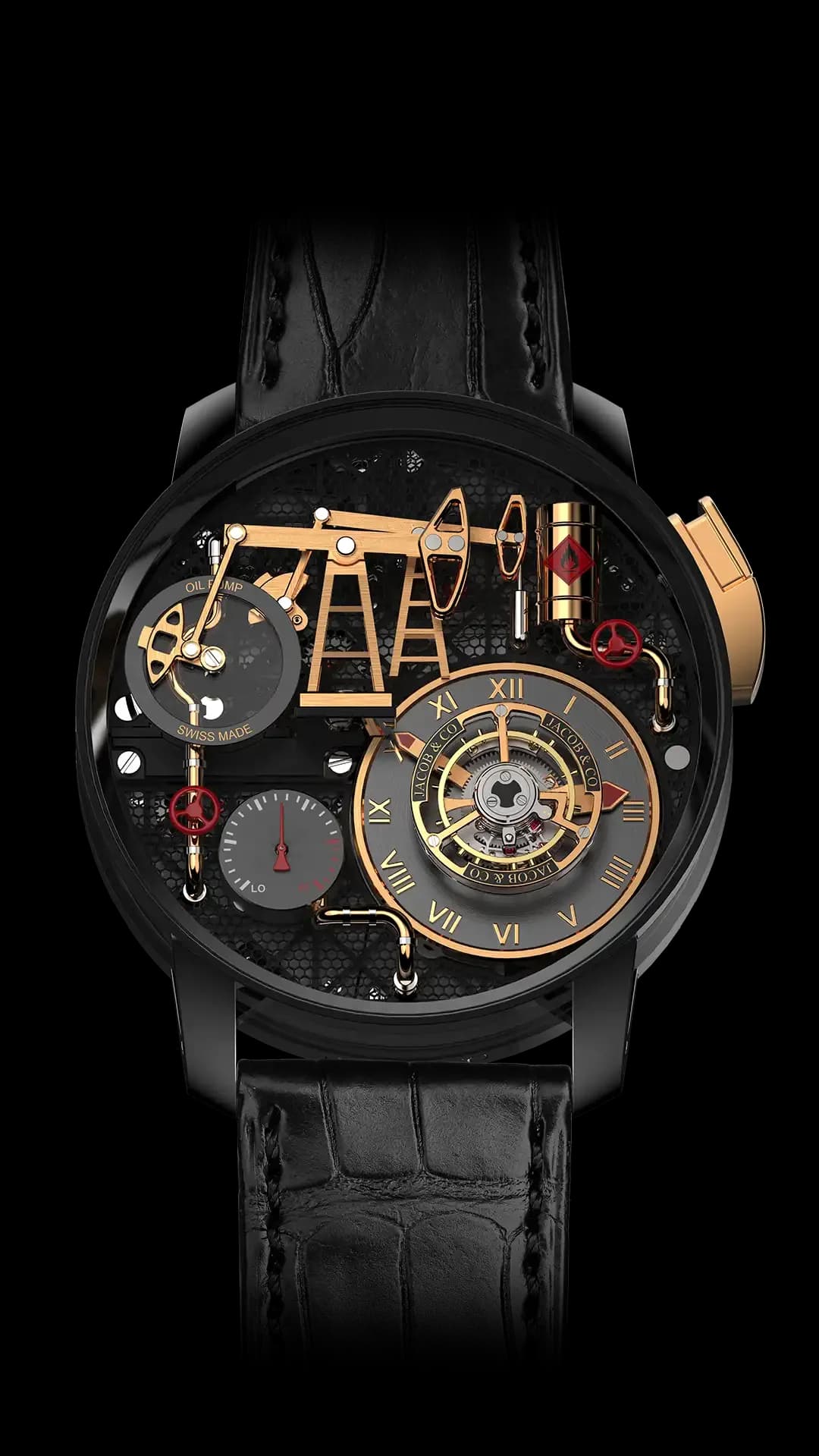 Jacob & Co. Oil Pump 43 mm – Black Titanium