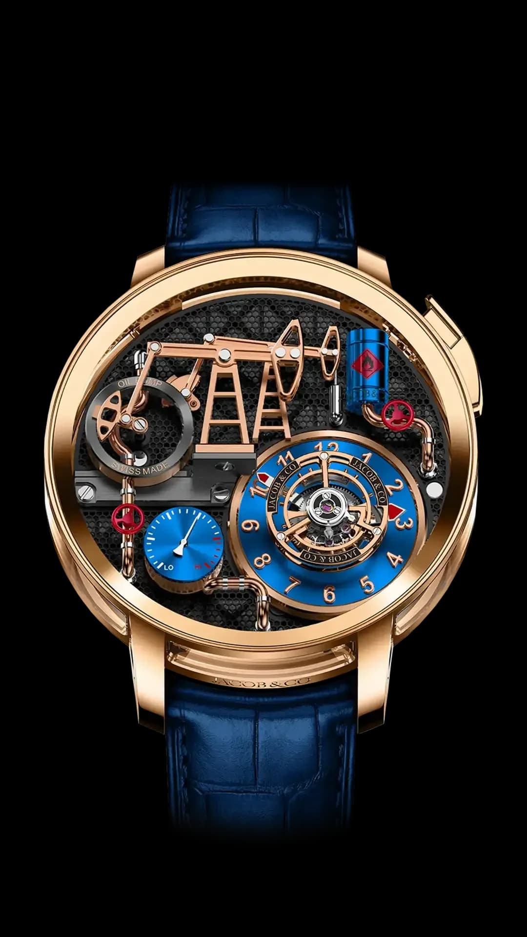 Jacob & Co. Oil Pump 43 mm – Blue