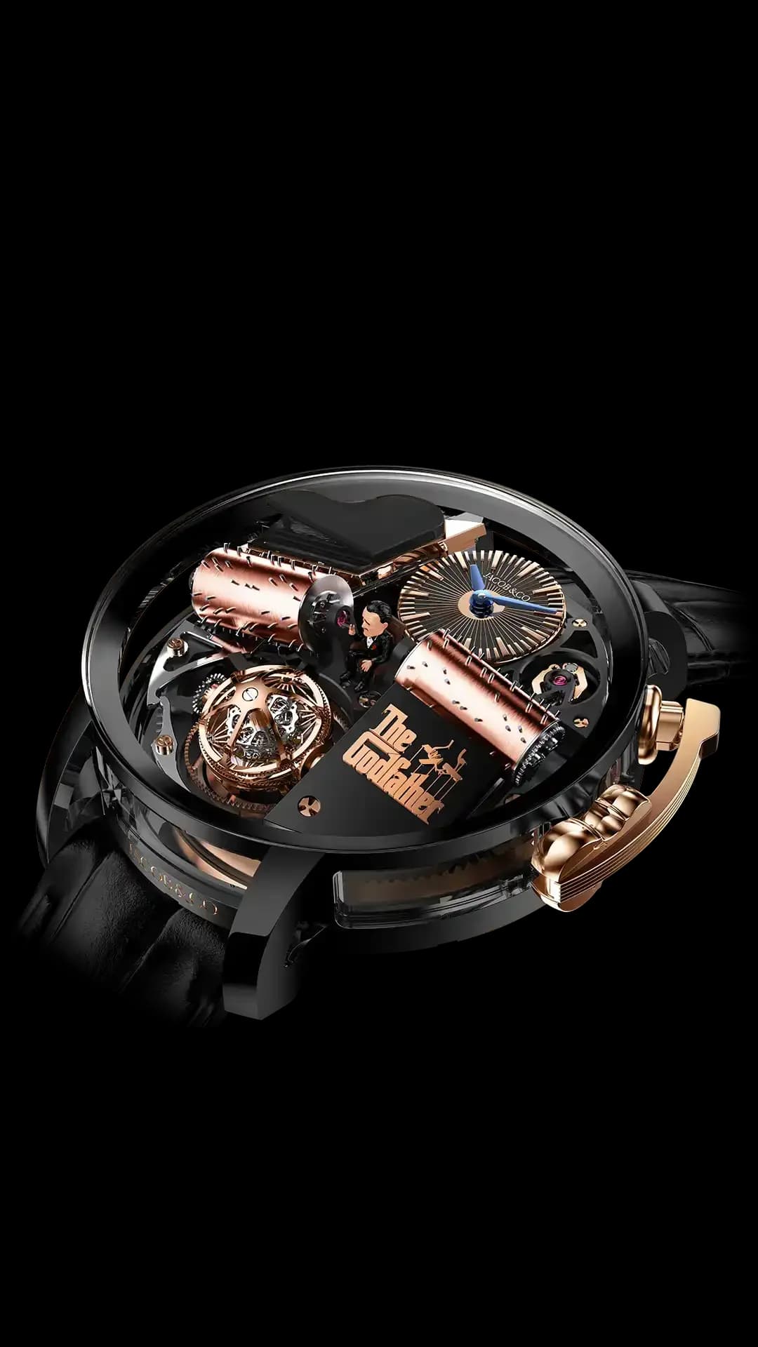 Jacob & Co. Opera Godfather – Black DLC Grade 5 Titanium