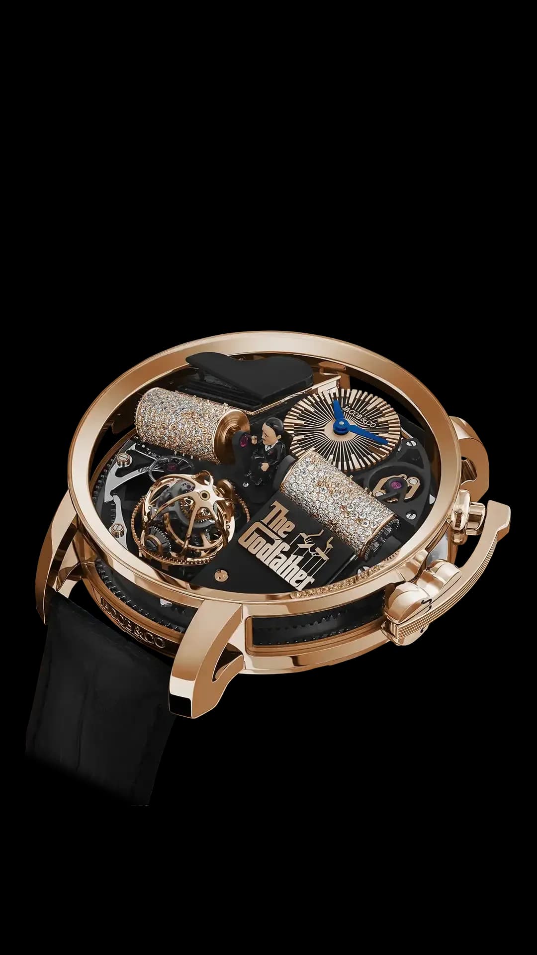 Jacob & Co. Opera Godfather – Rose Gold Diamond Barrels