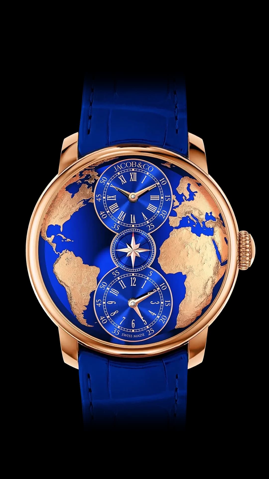 Jacob & Co. The World is Yours Dual Time Zone – Rose Gold