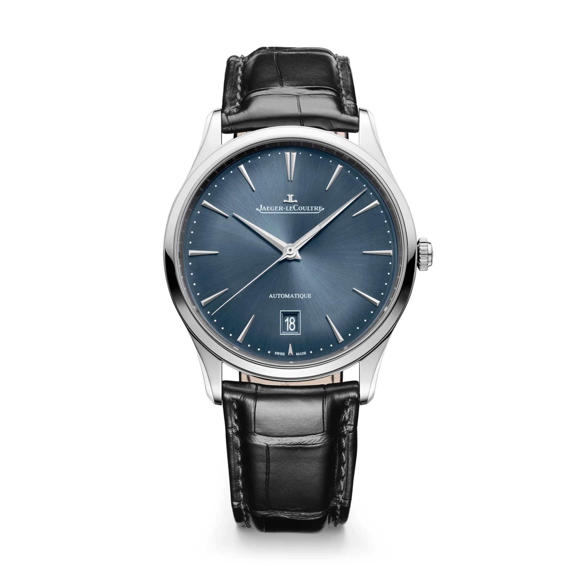 Jaeger-LeCoultre Master Ultra Thin Date – Mavi Kadran