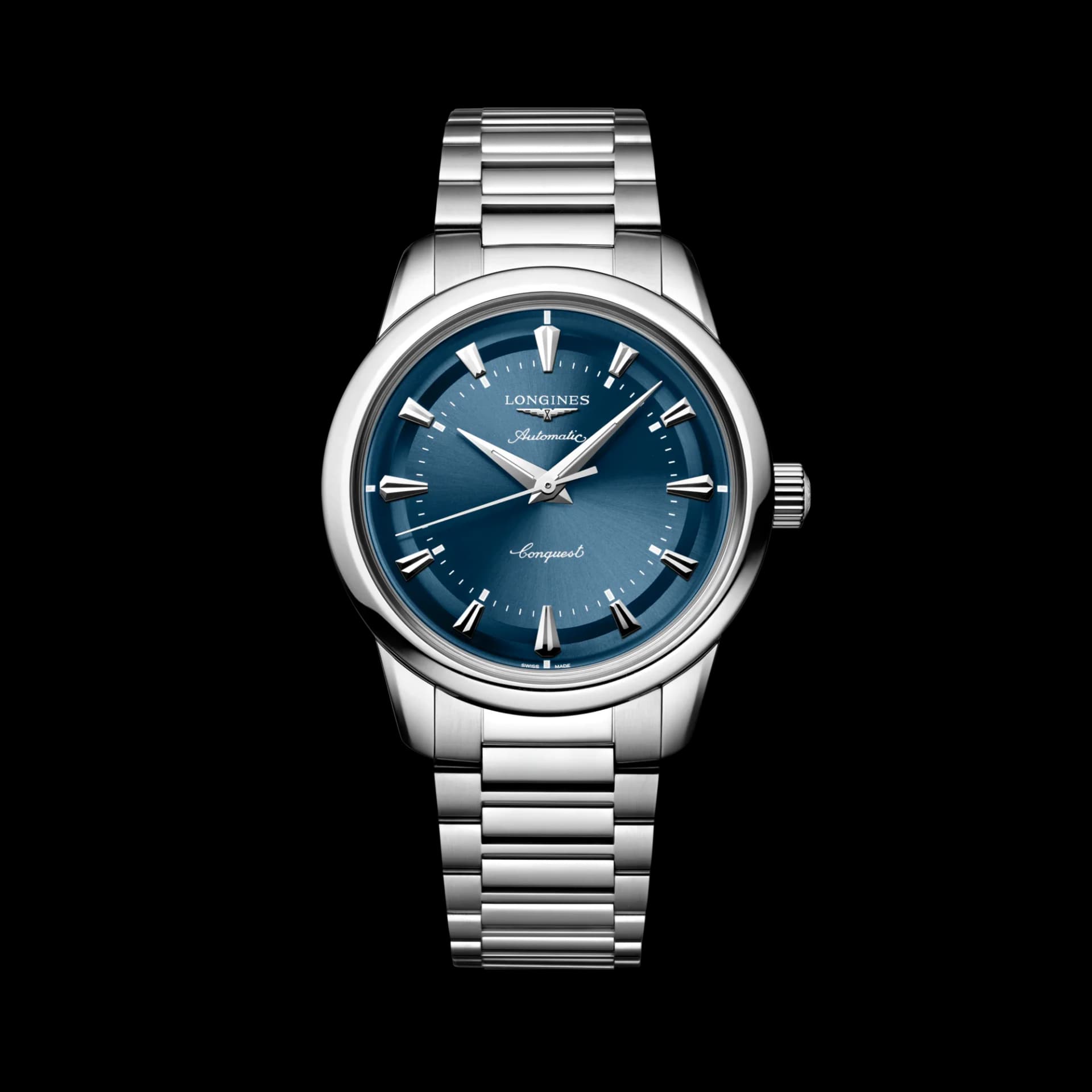 Longines Conquest Heritage 38 mm – Mavi Lake Parlatılmış Kadran