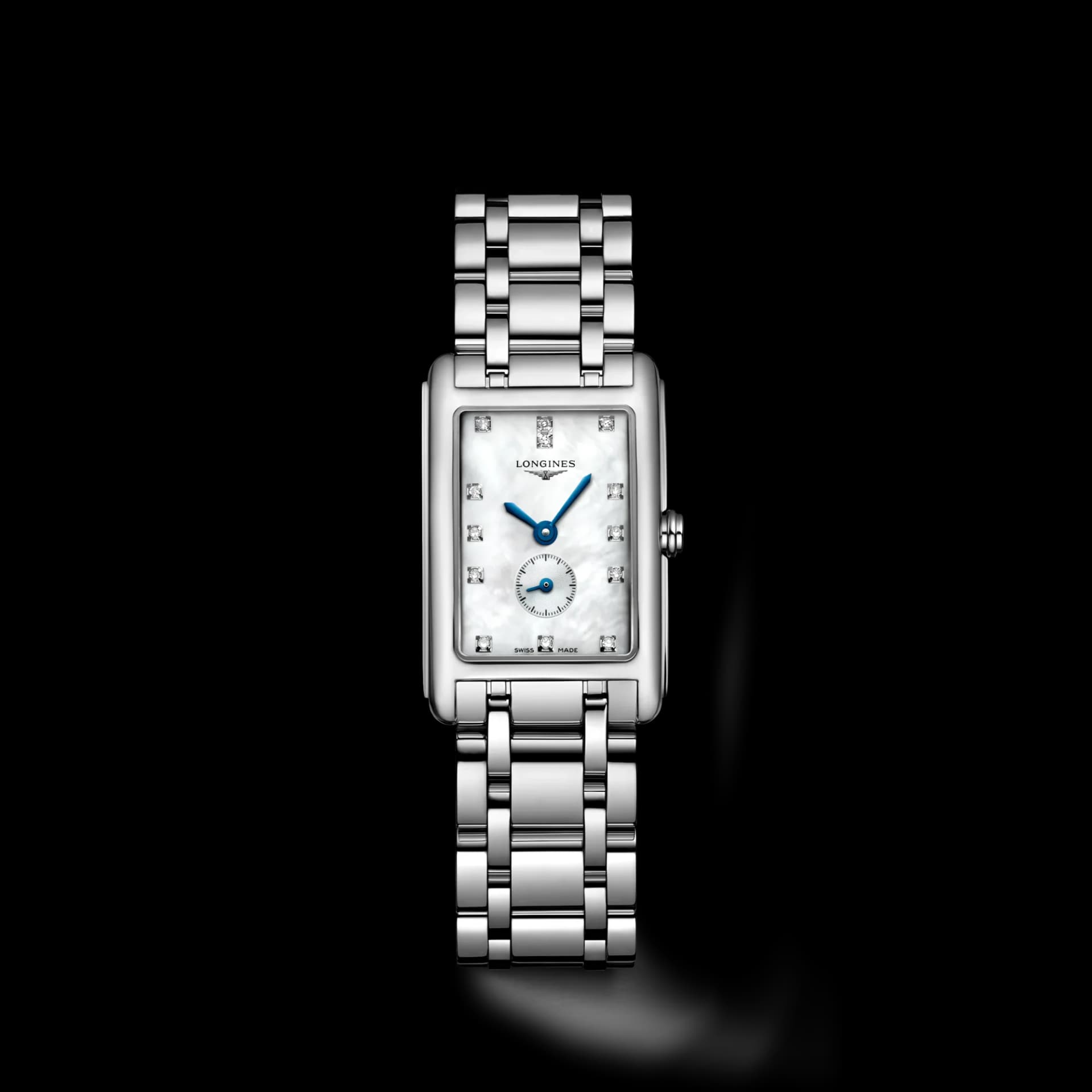 Longines DolceVita 20.8 x 32 mm – Beyaz Sedef Kadran, Çelik Kasa