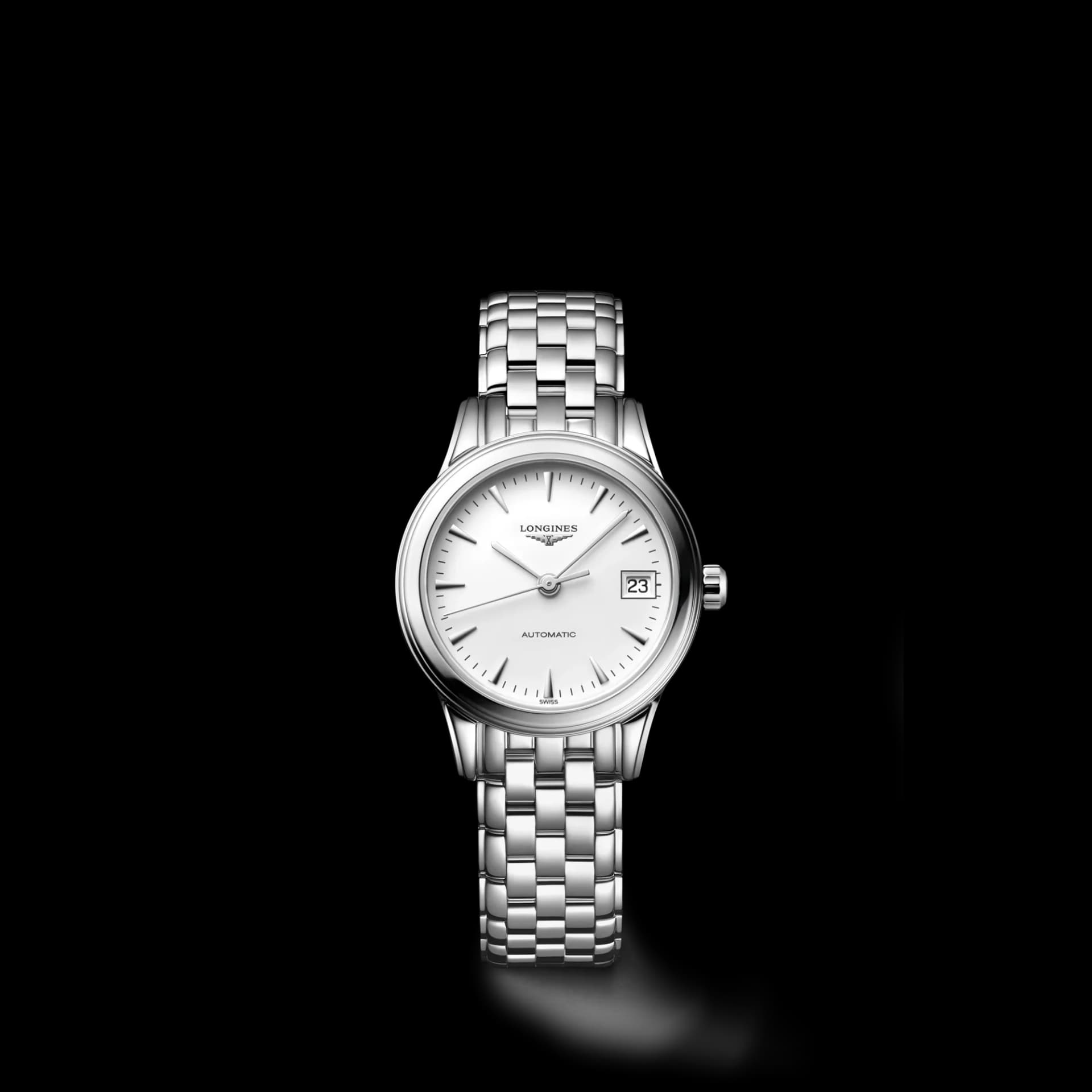 Longines Flagship Classic 26 mm – Beyaz Mat Kadran, Çelik Kasa, Aplike İndeksler
