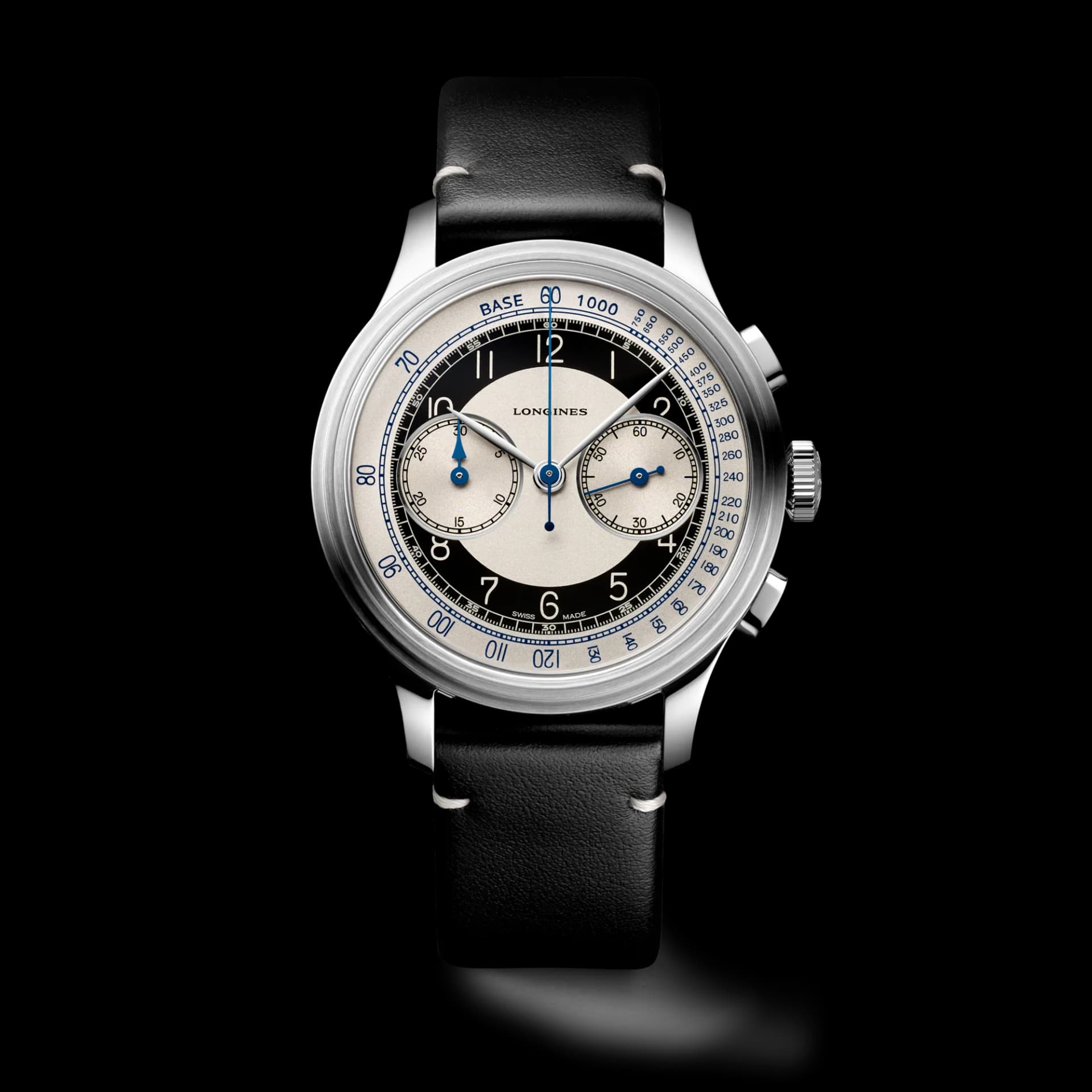 Longines Heritage Classic Tuxedo 40 mm – Opalin Fildişi Kadran, Deri Kayış