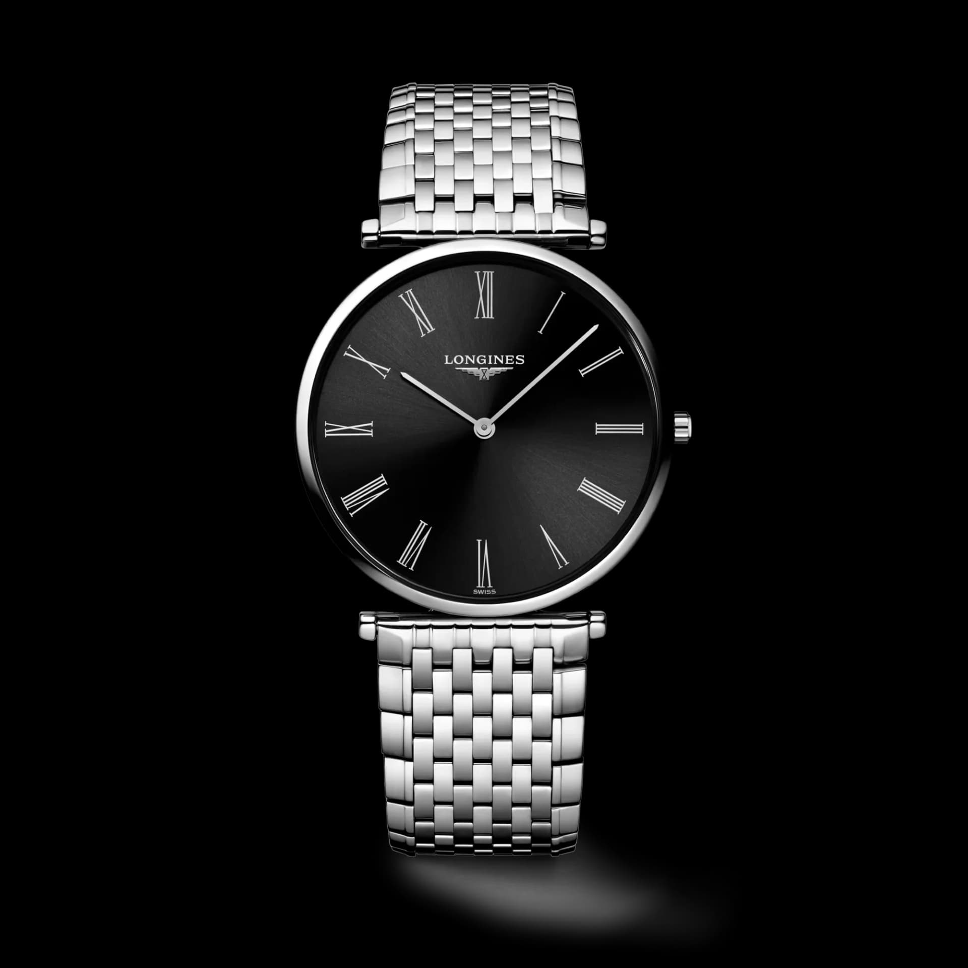 Longines La Grande Classique 36 mm – Güneş Işını Siyah Kadran, Quartz