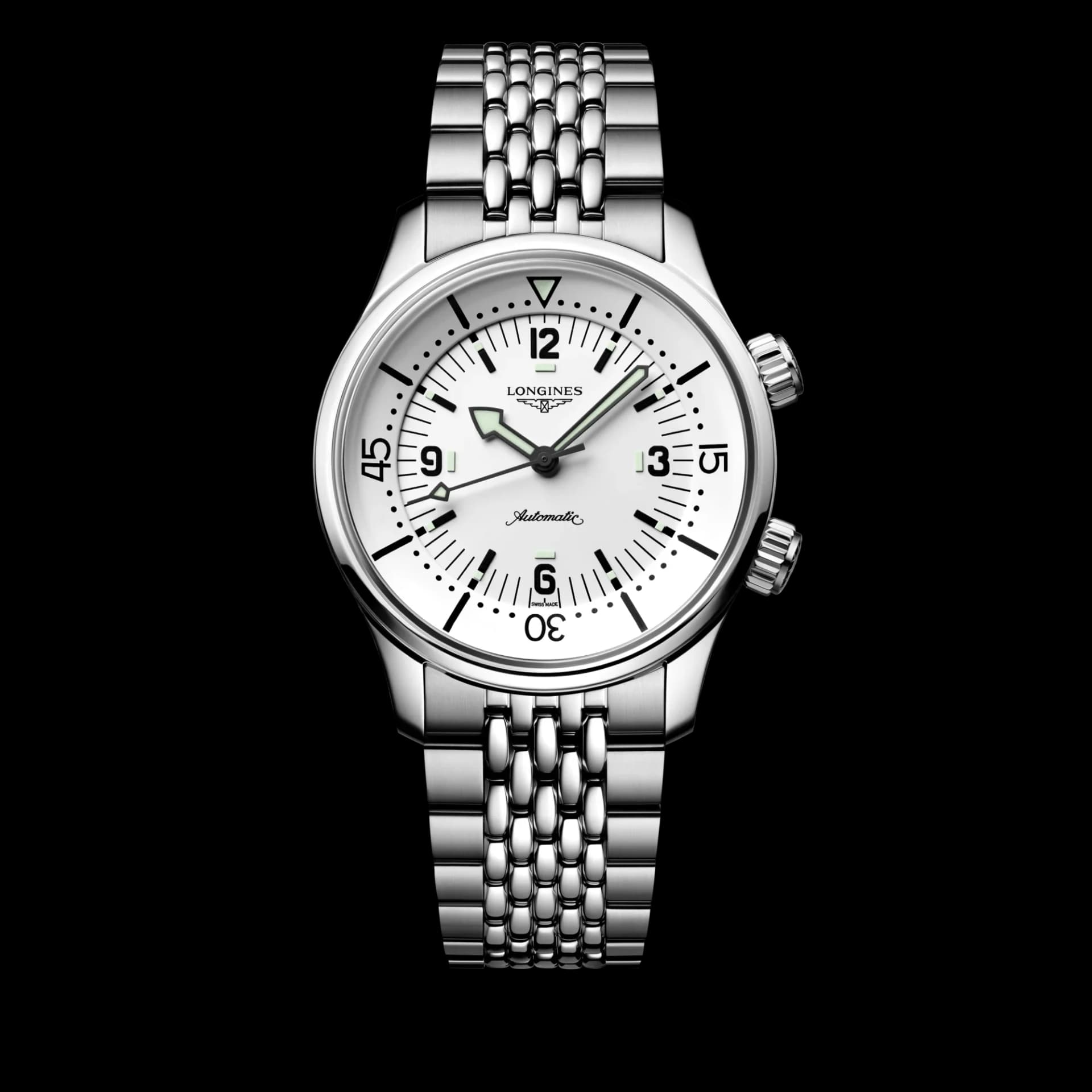 Longines Legend Diver 39 mm – Beyaz Mat Kadran