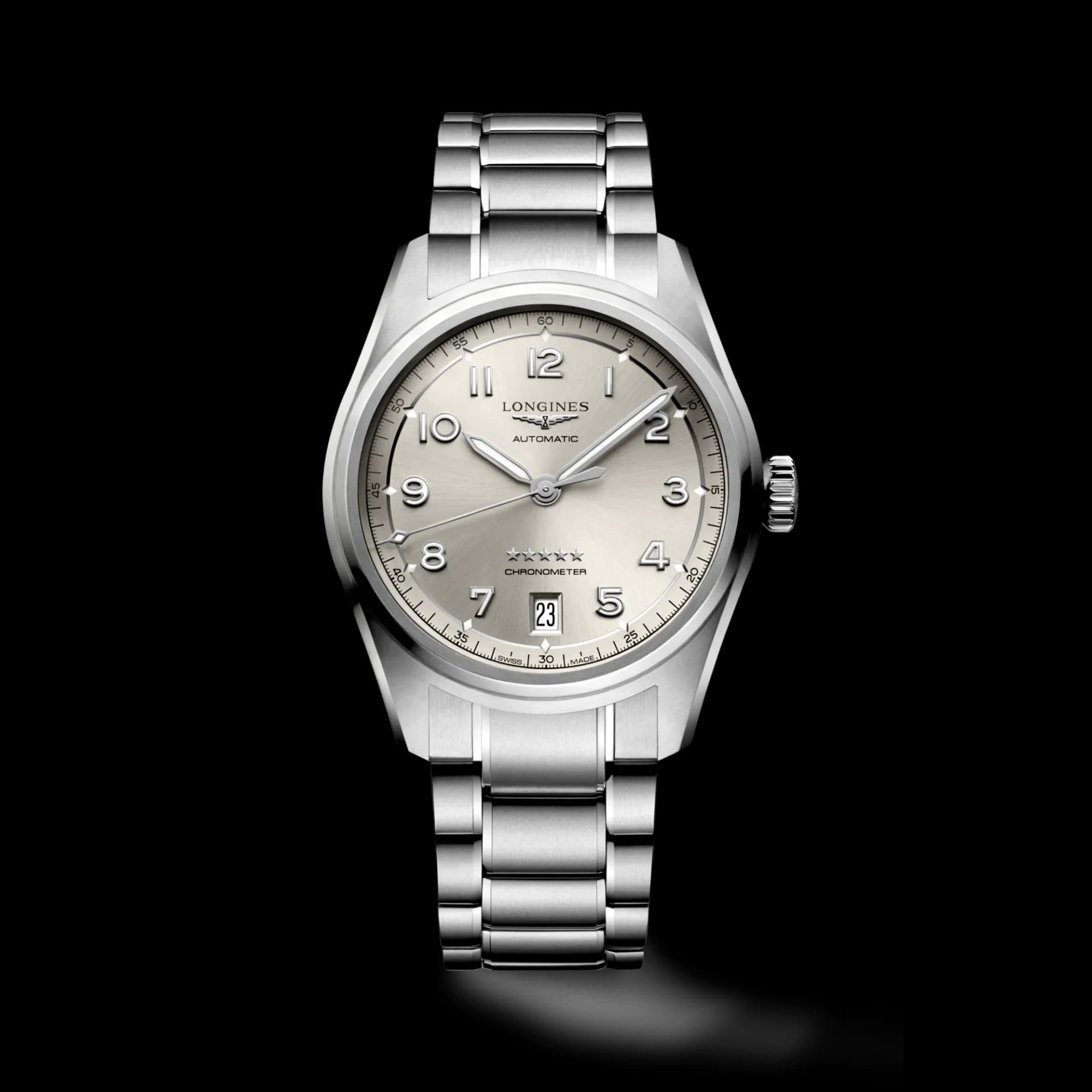 Longines Spirit 37 mm – Güneş Işını Fildişi Kadran