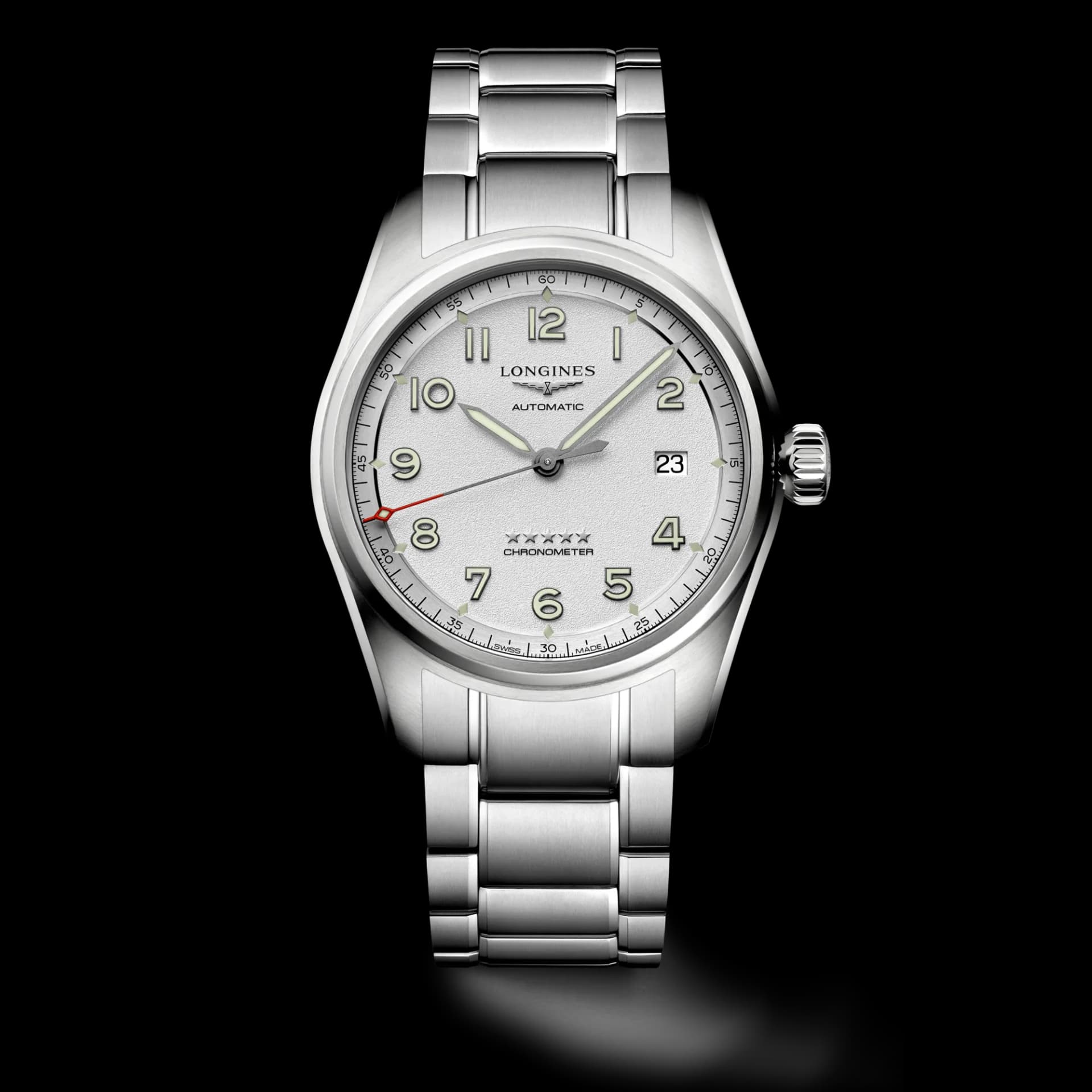 Longines Spirit 40 mm – Opalin Fildişi Kadran