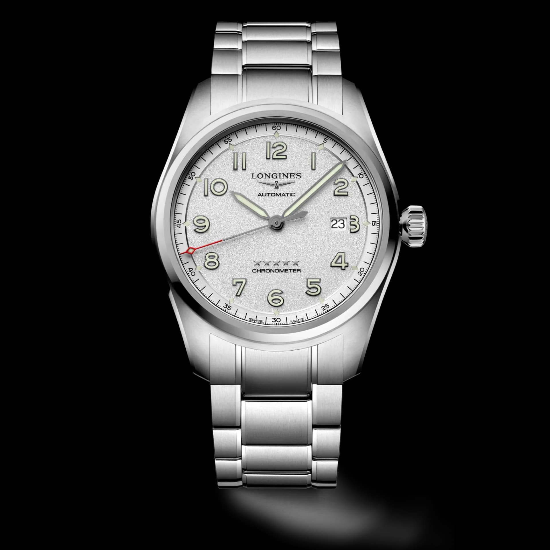 Longines Spirit 42 mm – Opalin Fildişi Kadran