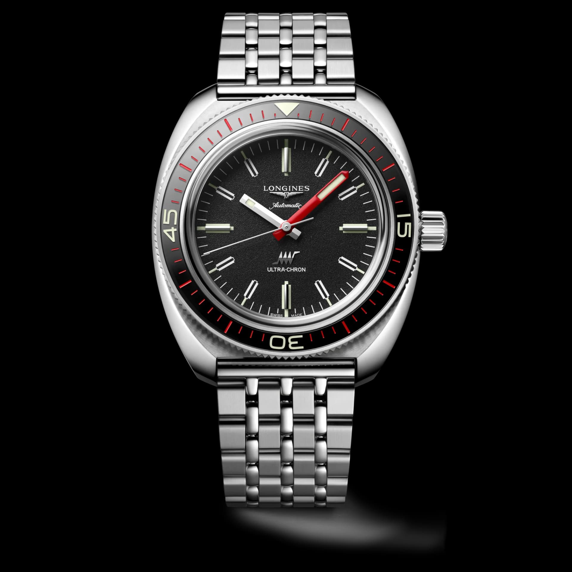 Longines Ultra-Chron 43 mm – Siyah Kadran