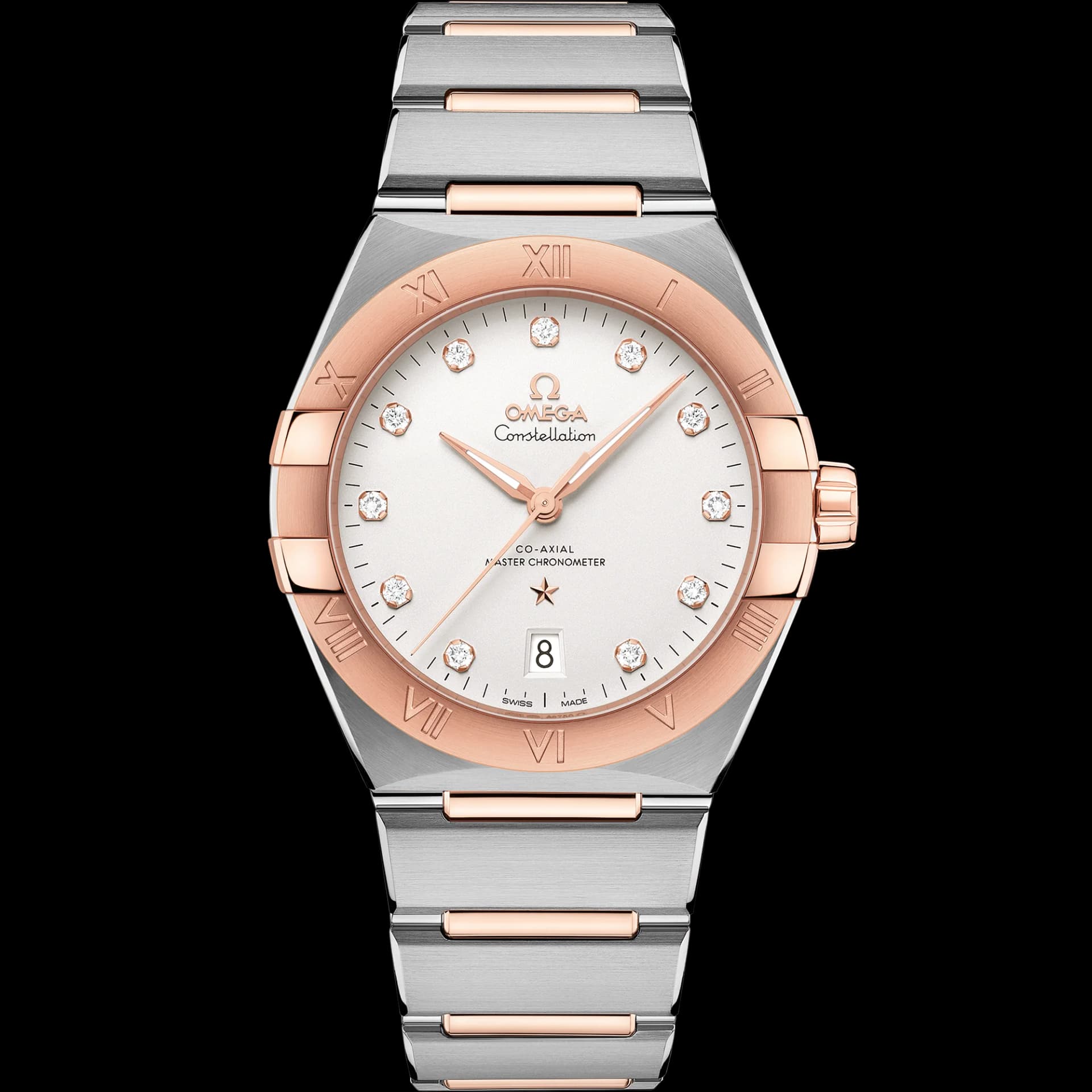 Omega Constellation Co-Axial Master Chronometer 39 mm – Steel - Sedna Gold on Steel - Sedna Gold, Silver Dial