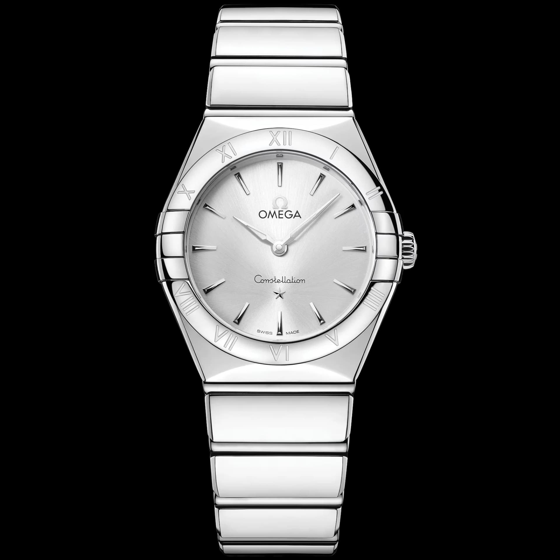 Omega Constellation Quartz 28 mm – Steel on Steel, Silver Dial